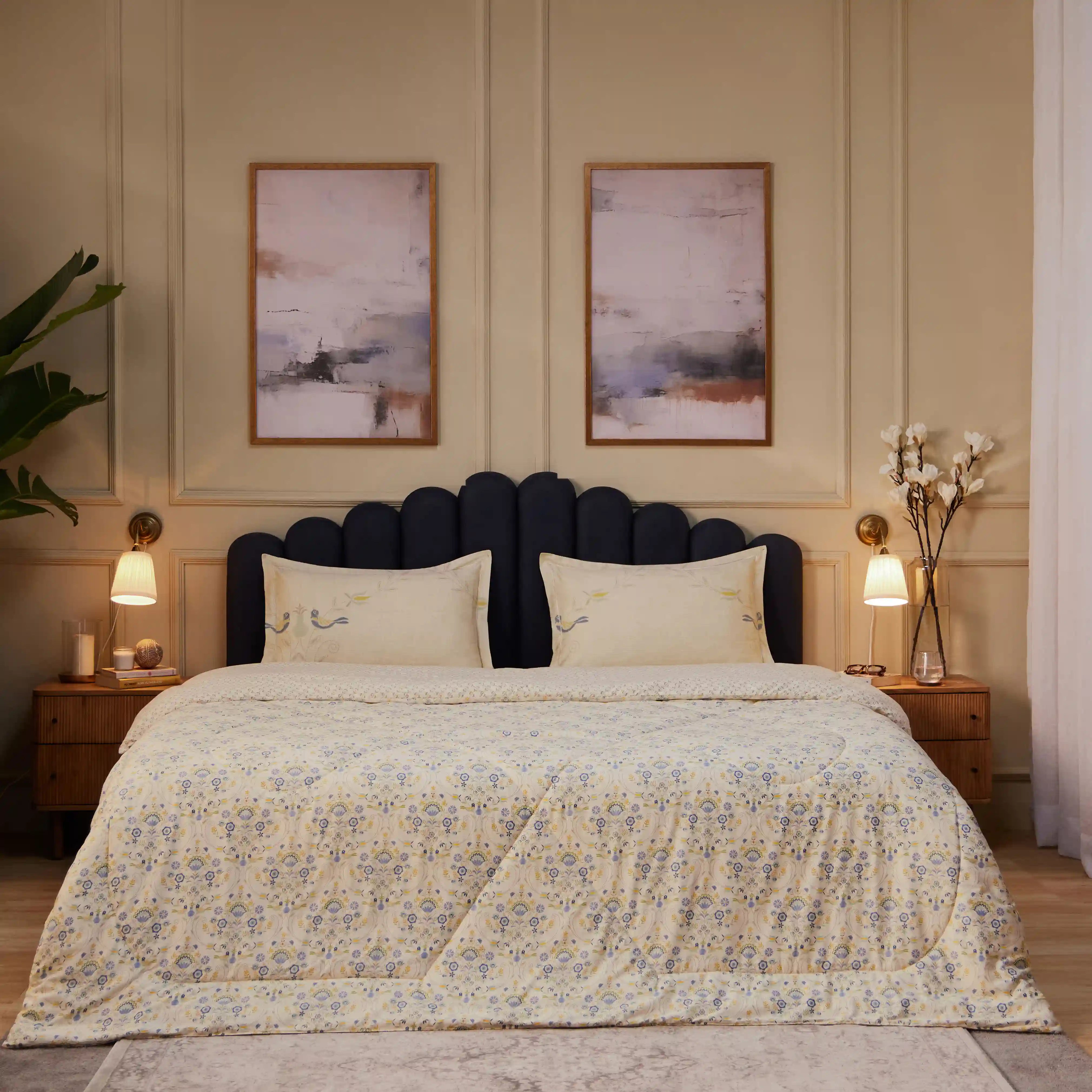 Fergana 100% Cotton Double Comforter Multicolour / Double