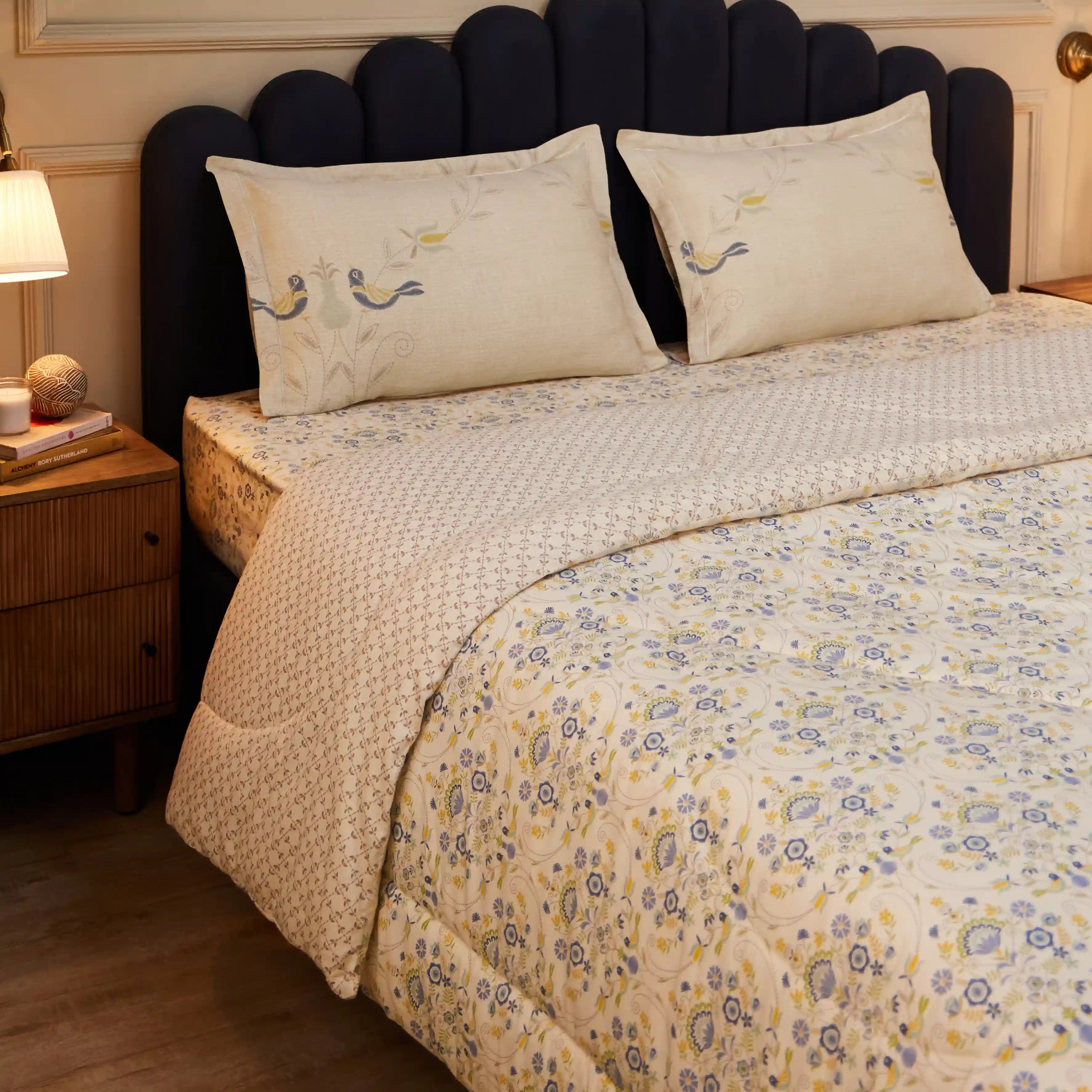 Fergana 100% Cotton Double Comforter Multicolour / Double