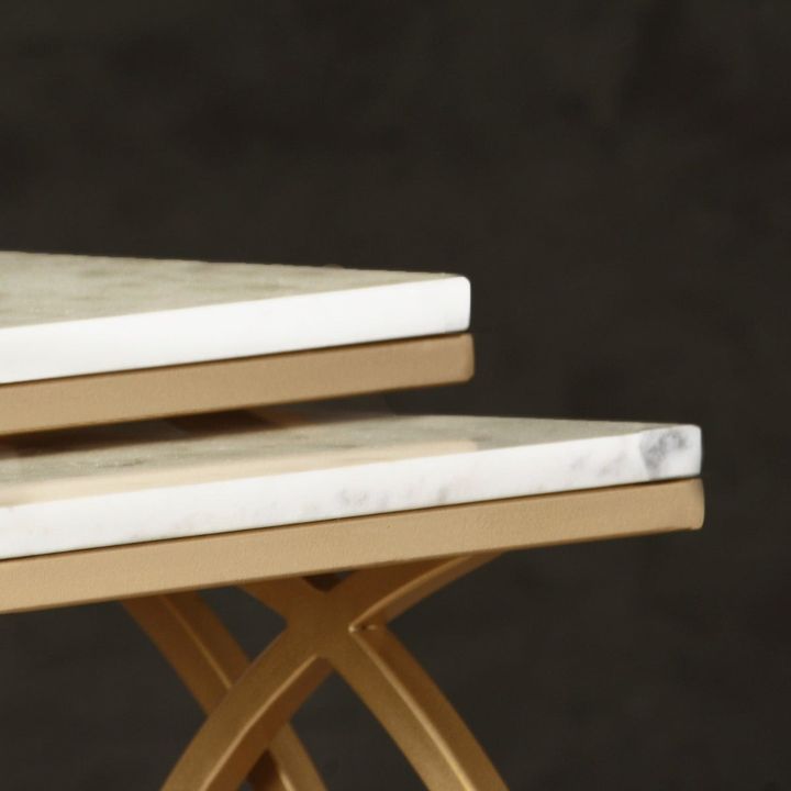 Intertwining Nested Marble Table
