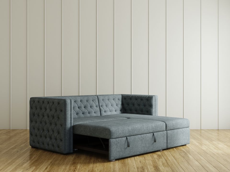Hayden Home Premium Classic Tufted Sofa Cum Bed
