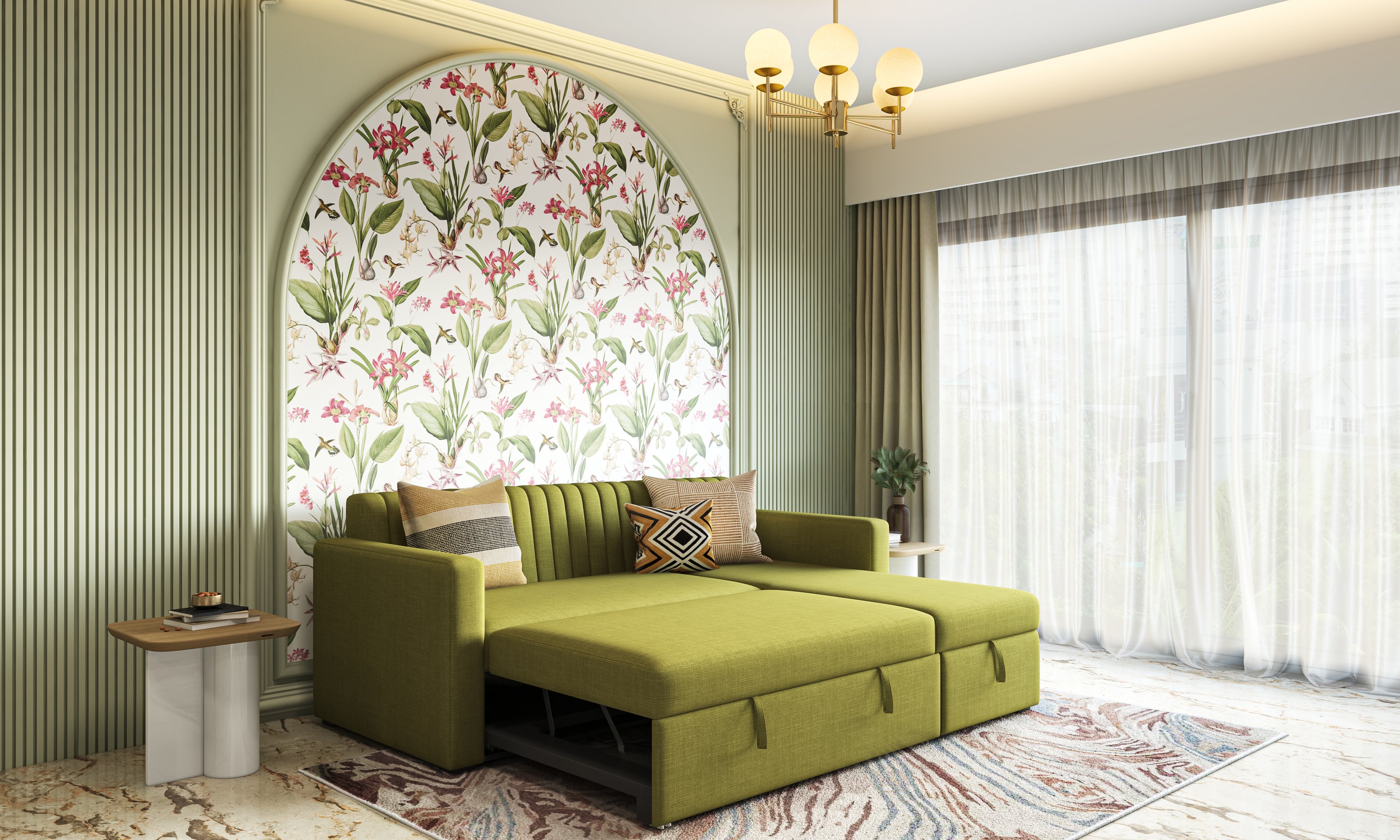 Hayden Home Premium Grove Paradise Sofa Cum Bed
