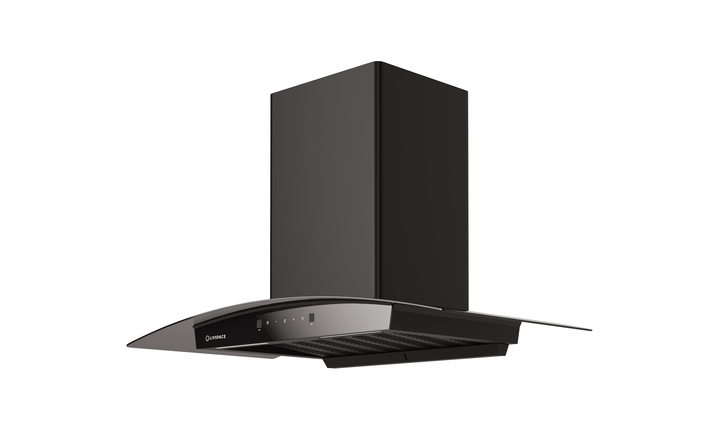 Optima by Livspace AutoClean Curve Shape chimney 900mm size 1200m3/h suction power (Ducted) | Optima CH C 90