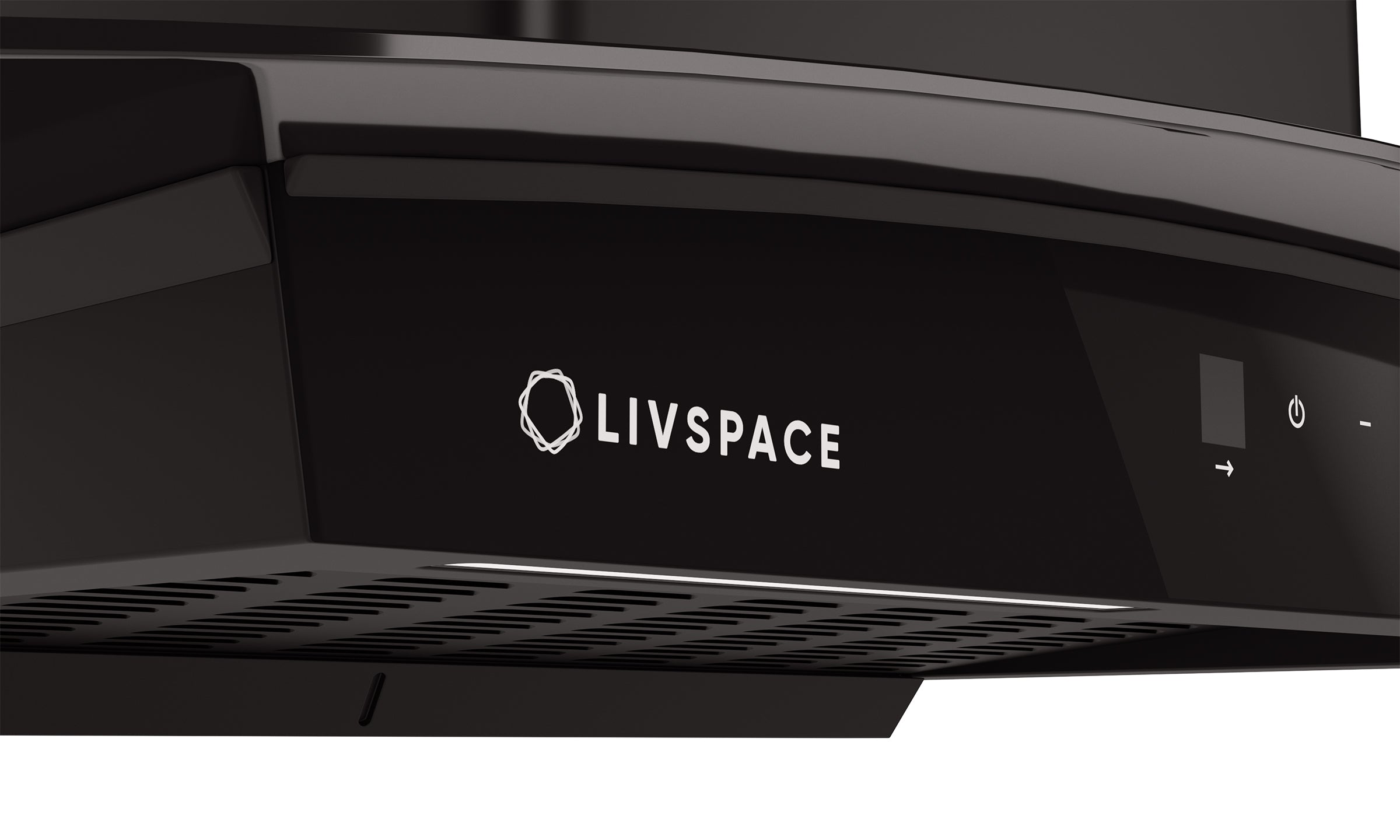 Optima by Livspace AutoClean Curve Shape chimney 900mm size 1200m3/h suction power (Ducted) | Optima CH C 90