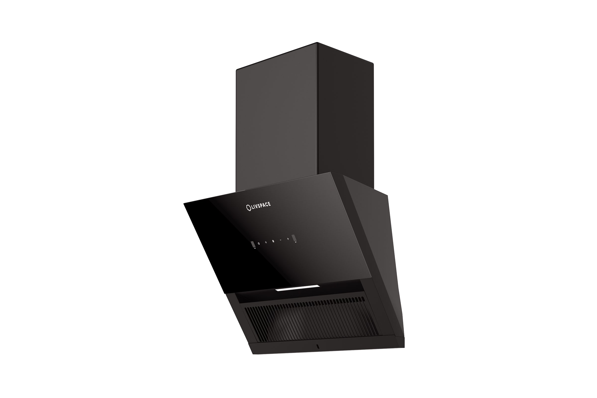 Optima by Livspace AutoClean Inclined Shape chimney 600mm size 1200m3/h suction power (Ducted) | Optima CH I 60