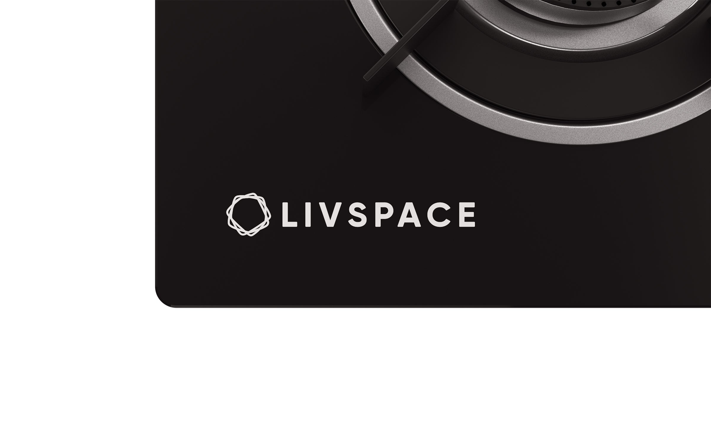 Optima by Livspace 3 Brass Burner 600mm with Auto Ignition gloss finish Hob  | Optima HB 3B 60