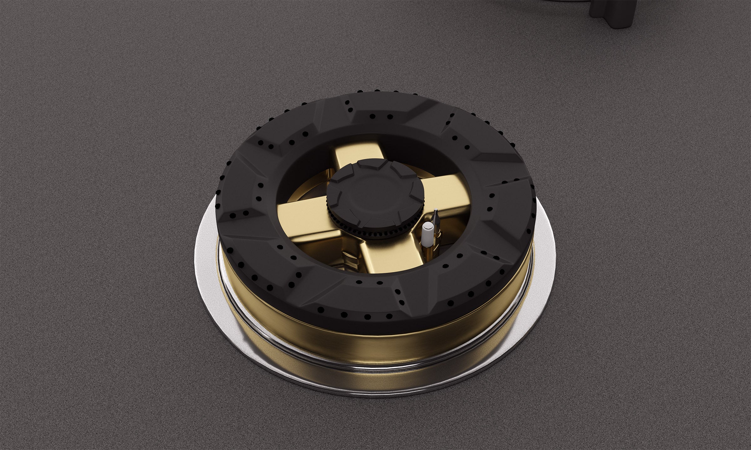 Intellia by Livspace 4 Brass Burner FFD 900mm with Auto Ignition Matt finish Hob  | Intellia HB FFD 4B M 90