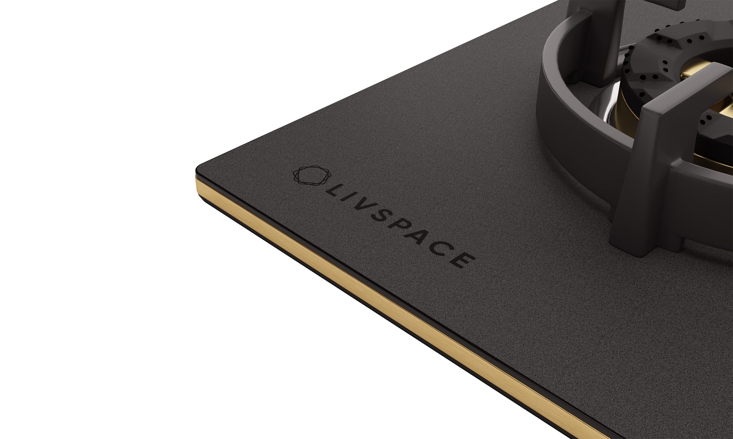 Intellia by Livspace 4 Brass Burner FFD 900mm with Auto Ignition Matt finish Hob  | Intellia HB FFD 4B M 90