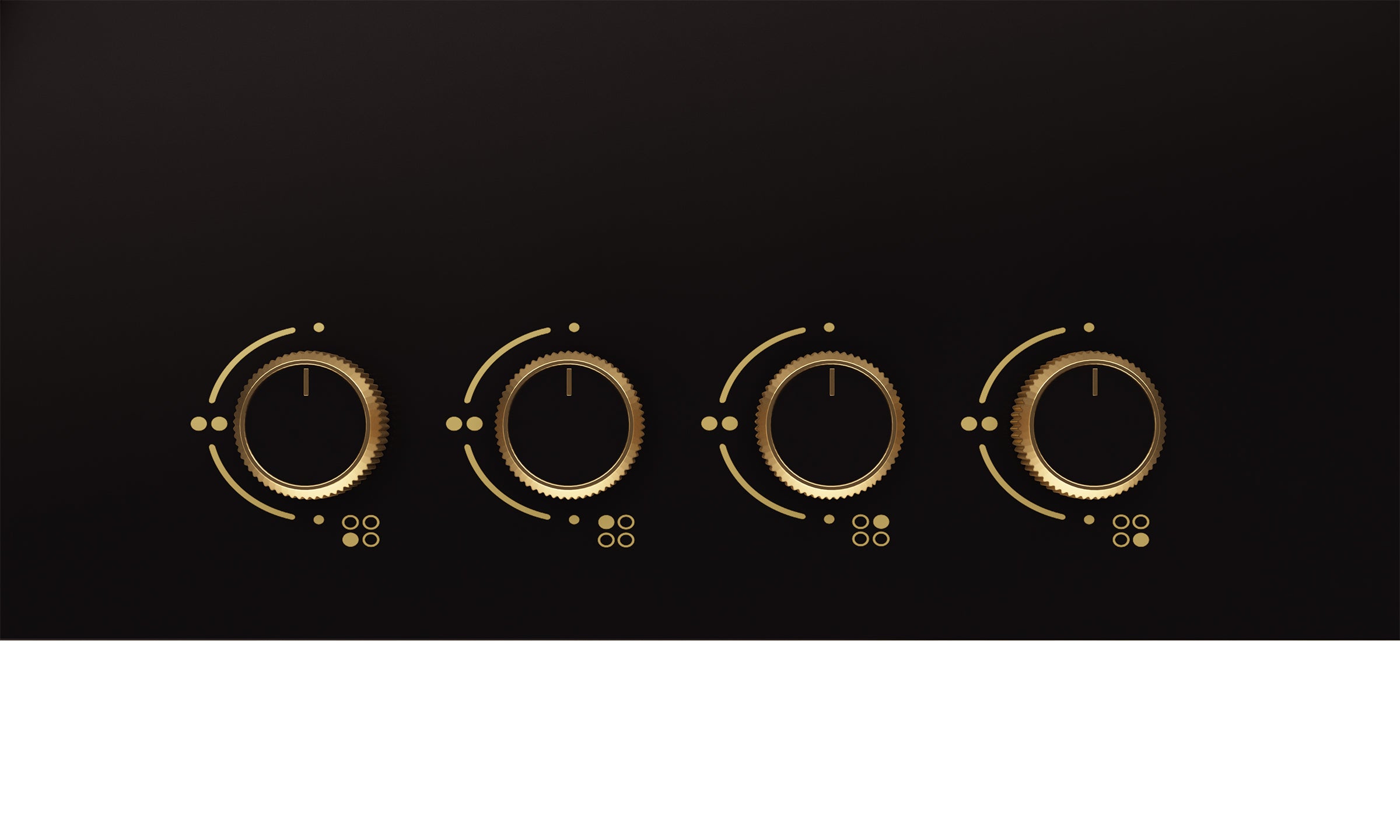 Intellia by Livspace 4 Brass Burner FFD 900mm with Auto Ignition Gloss finish Hob  | Intellia HB FFD 4B G 90