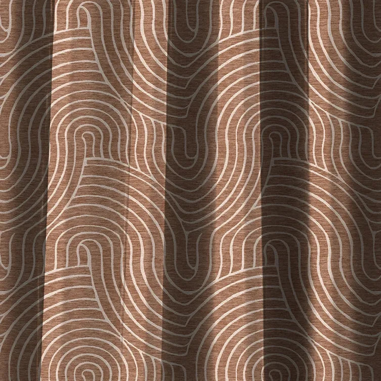 Earthen Tales Edition 1 - Plash | Made to Order Light Filtering Curtains Plash-Rust