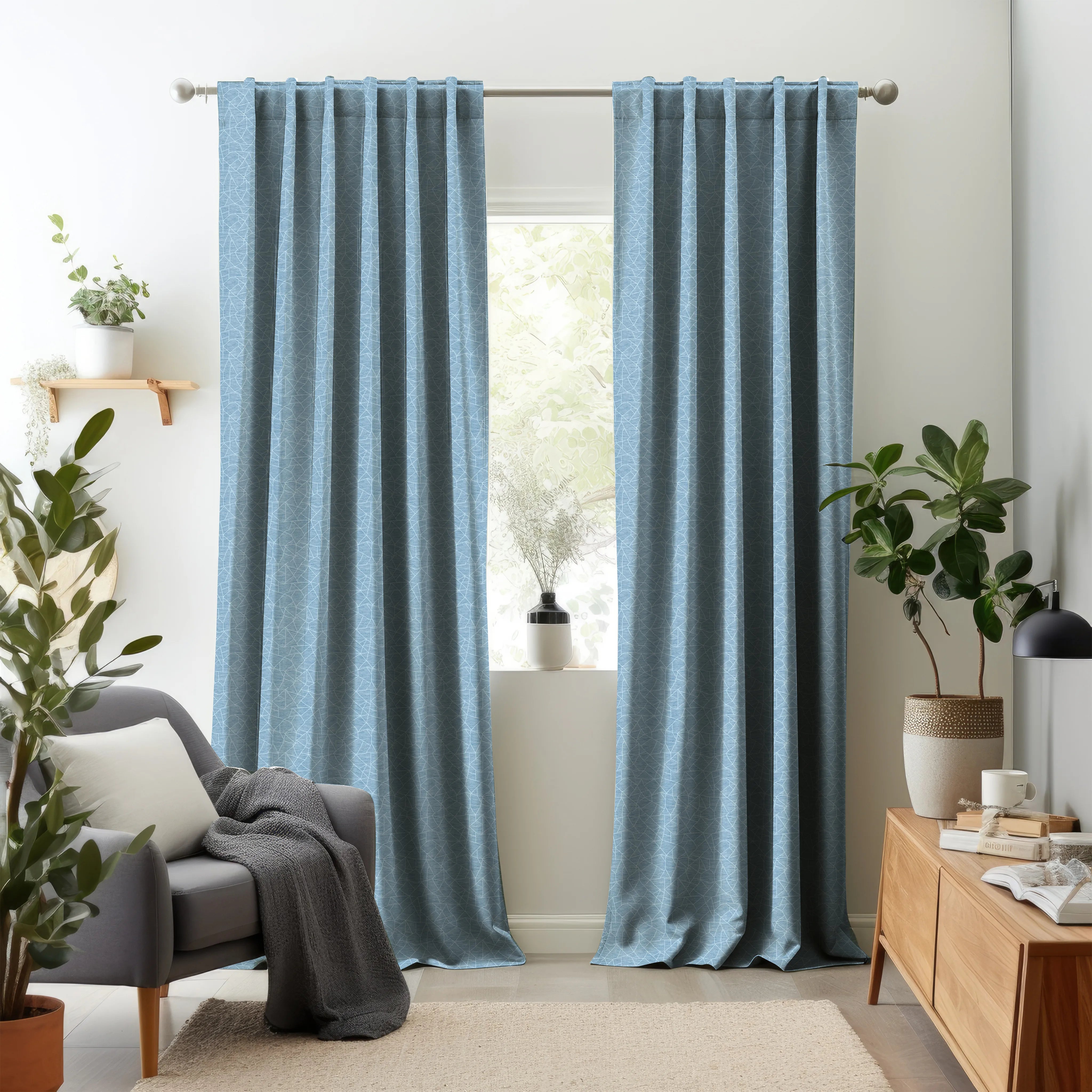 Earthen Tales Edition 1 - Lattice | Made to Order Light Filtering Curtains Lattice-Marin