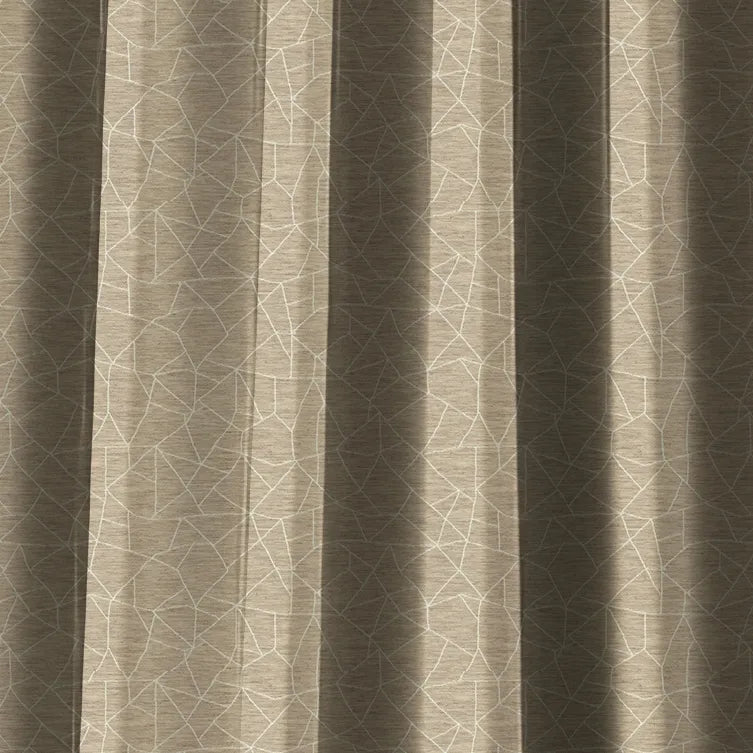 Earthen Tales Edition 1 - Lattice | Made to Order Light Filtering Curtains Lattice-Biscotti