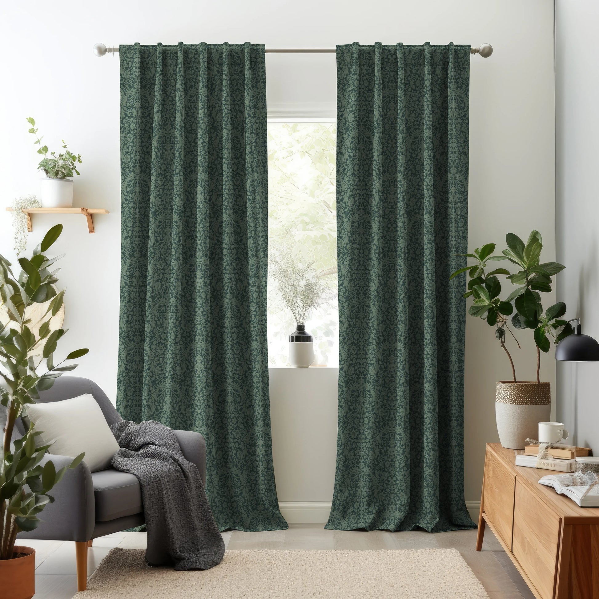 Nomad's Diary Edition 6 - Lata | Made to Order Light Filtering Curtains Lata-Peacock