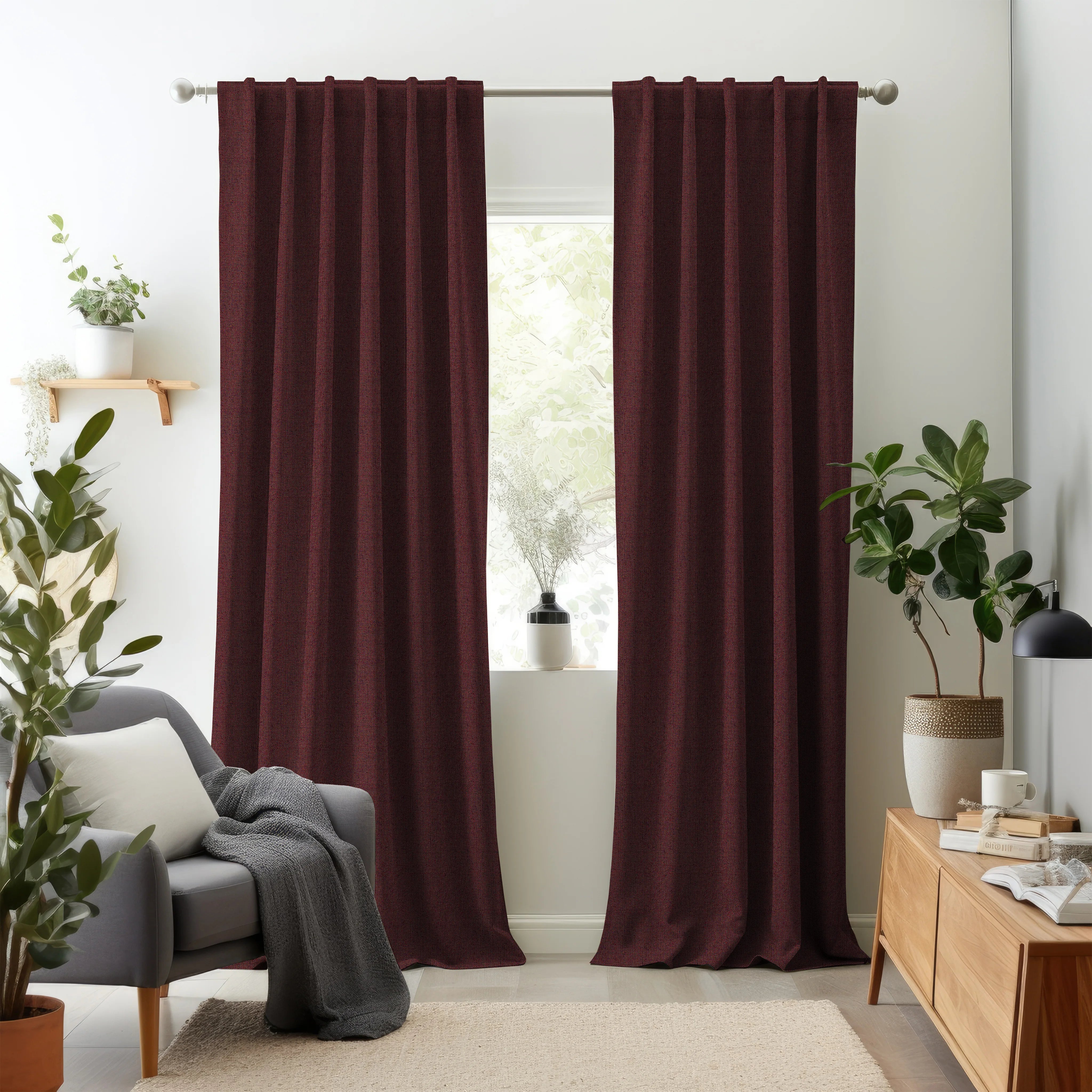Hallmark Drapes Edition 8 - Rivoli | Multipurpose Fabric Rivoli-Wine