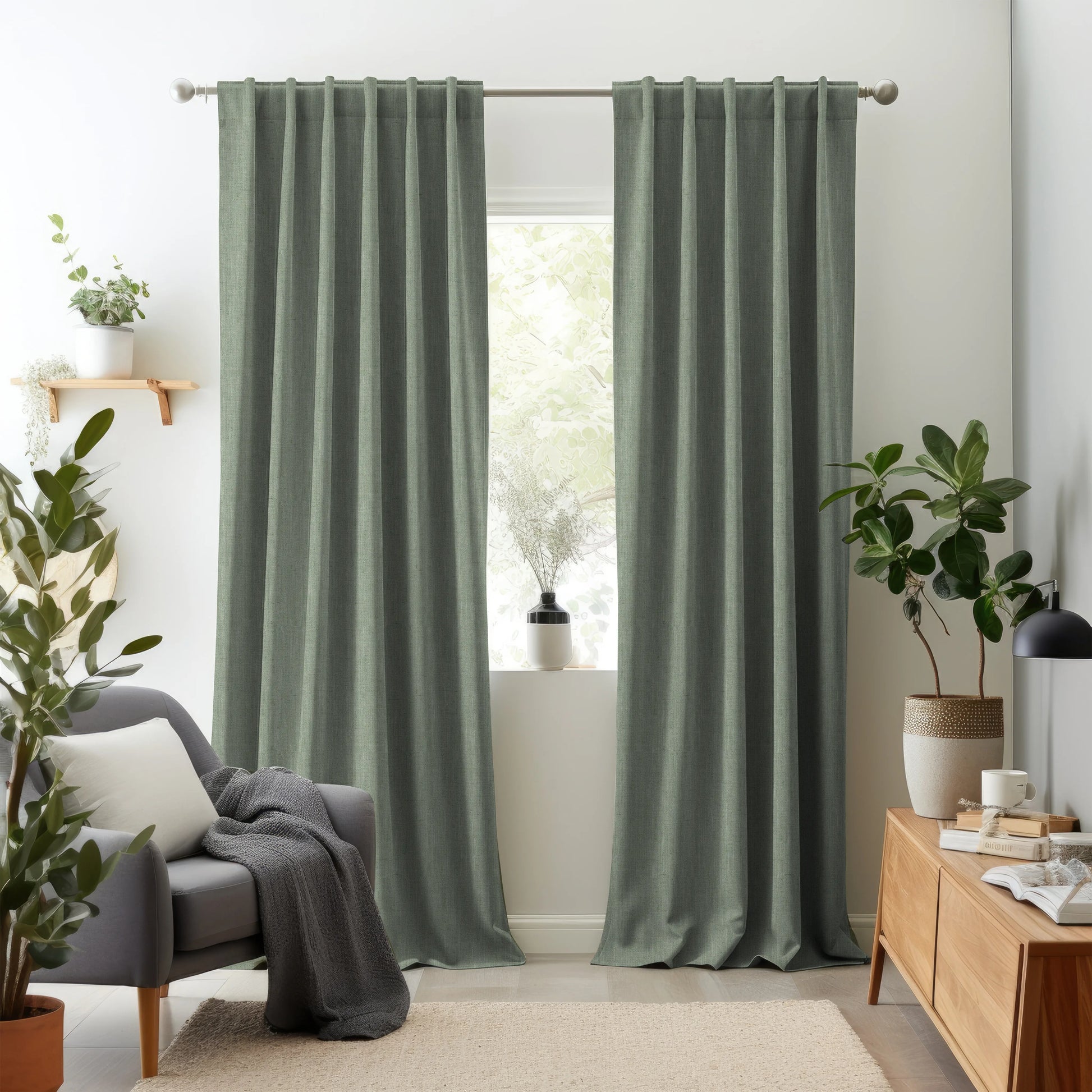 Hallmark Drapes Edition 8 - Rivoli | Multipurpose Fabric Rivoli-Green Tea