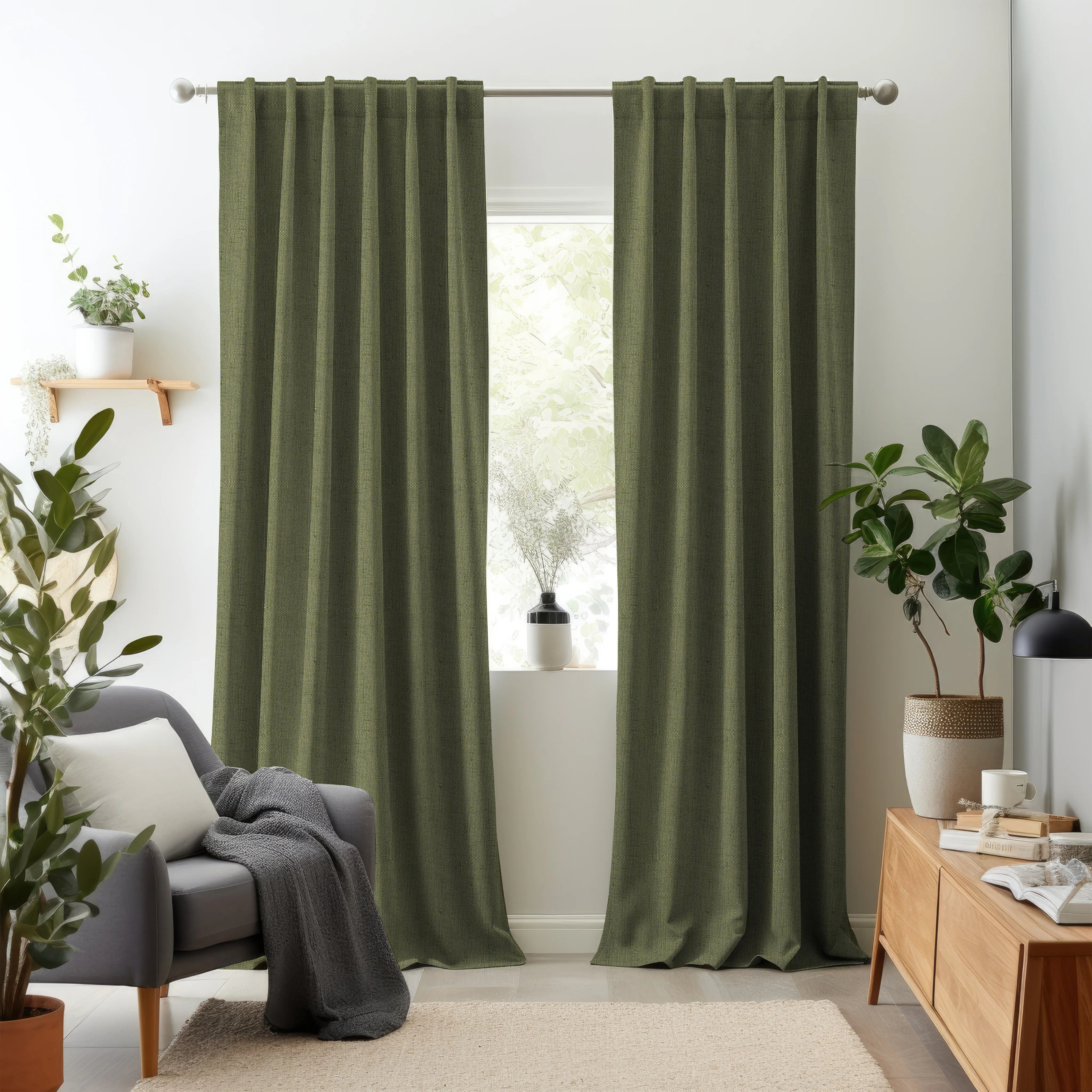 Hallmark Drapes Edition 8 - Rivoli | Multipurpose Fabric Rivoli-Moss