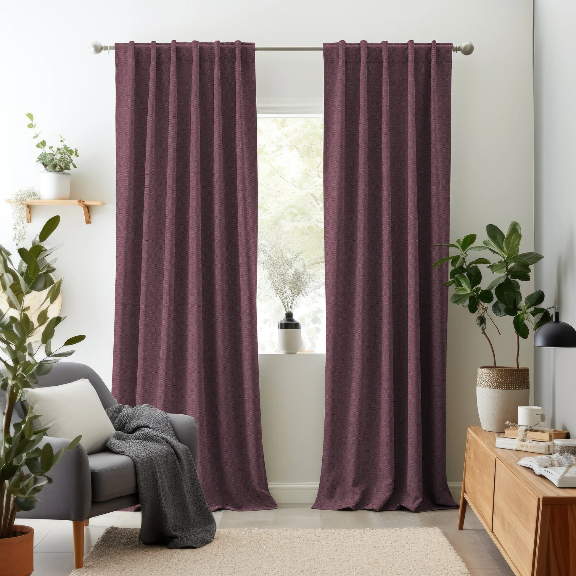 Hallmark Drapes Edition 8 - Rivoli | Multipurpose Fabric Rivoli-Grape