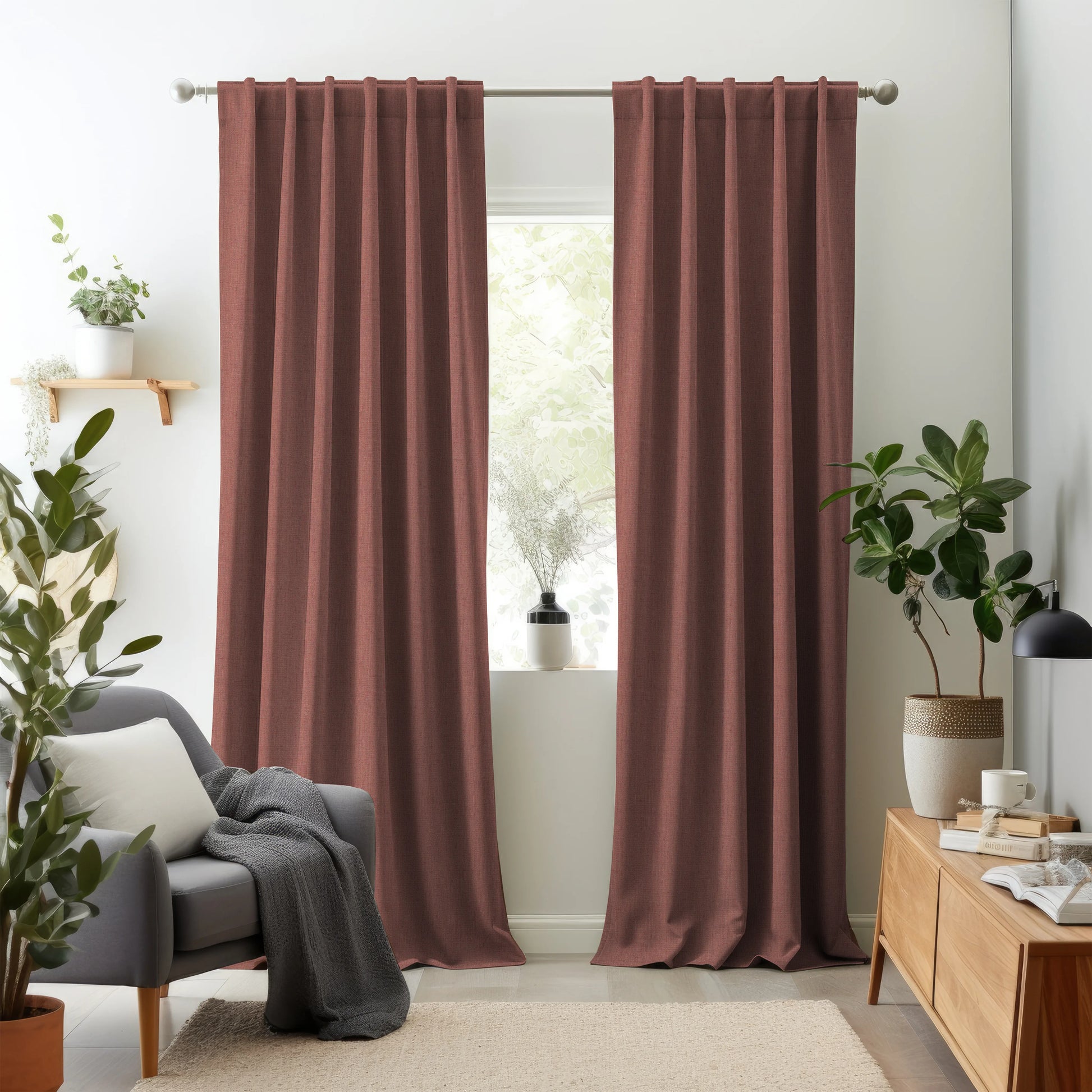 Hallmark Drapes Edition 8 - Rivoli | Multipurpose Fabric Rivoli-Rosewood