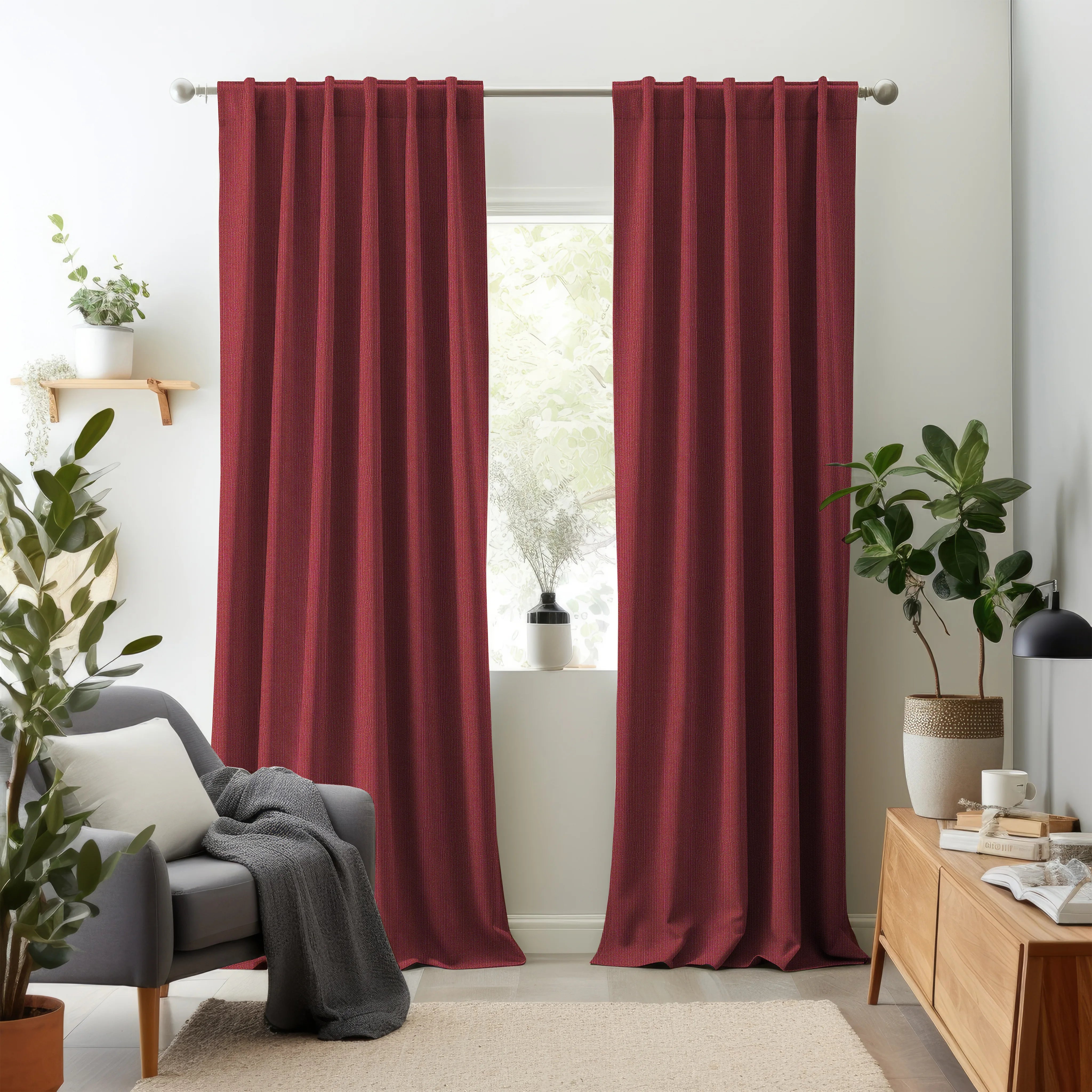 Hallmark Drapes Edition 8 - Rivoli | Multipurpose Fabric Rivoli-Coral