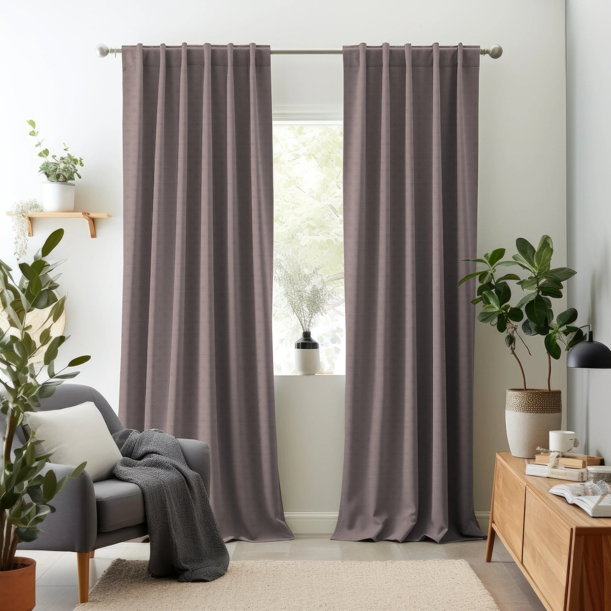 Elementos Edition 9 - Aspen | Made to Order Light Filtering Curtains Aspen-Blush