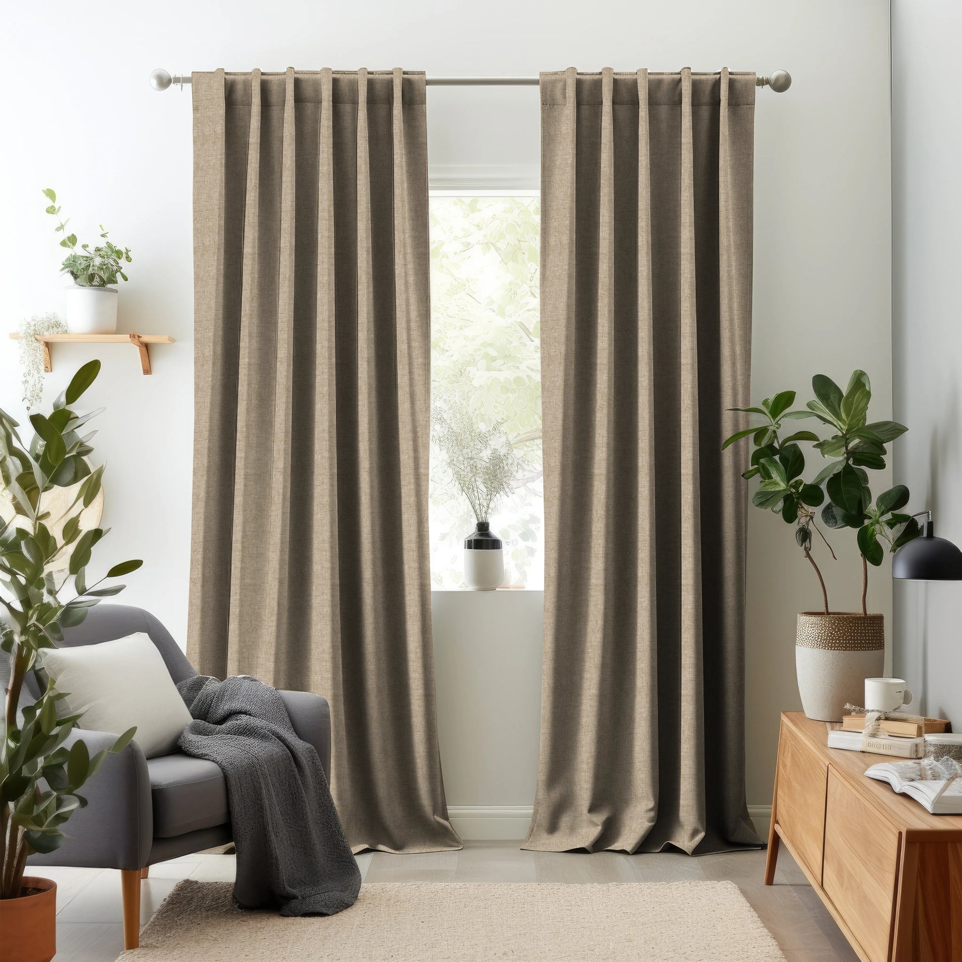Hallmark Drapes Edition 13 - Hazel | Made to Order Light Filtering Curtains Hazel-Latte