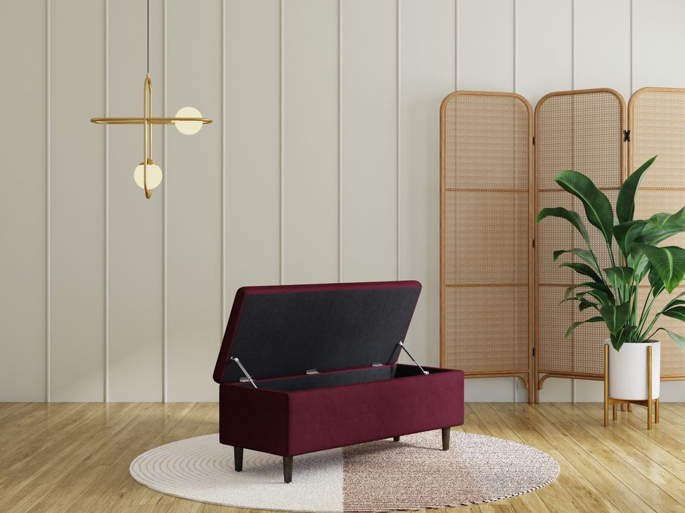 Hayden Home Premium Classic Tufted Hideaway Bench