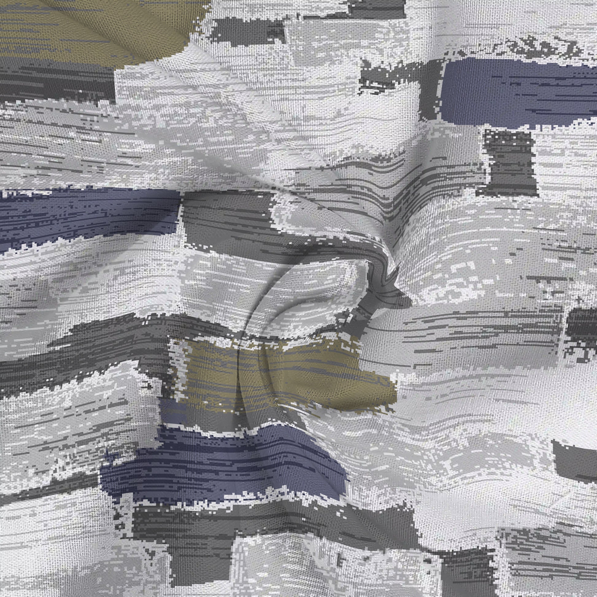 Serene Nest Printed Bedsheet Set Blue Olive / Queen