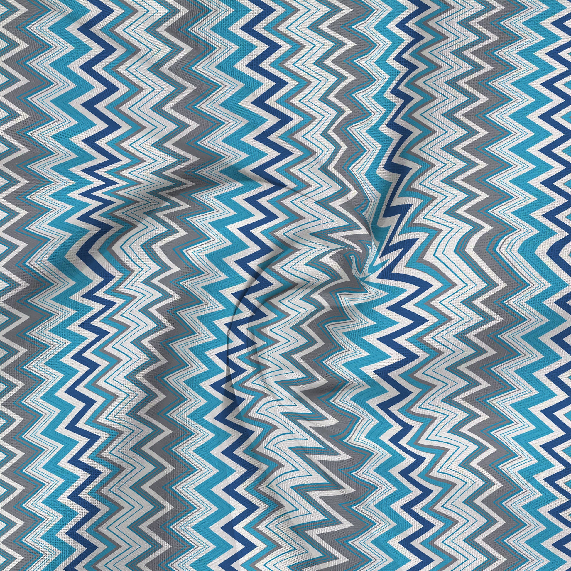 Pure Nest Printed Bedsheet Set Blue / King