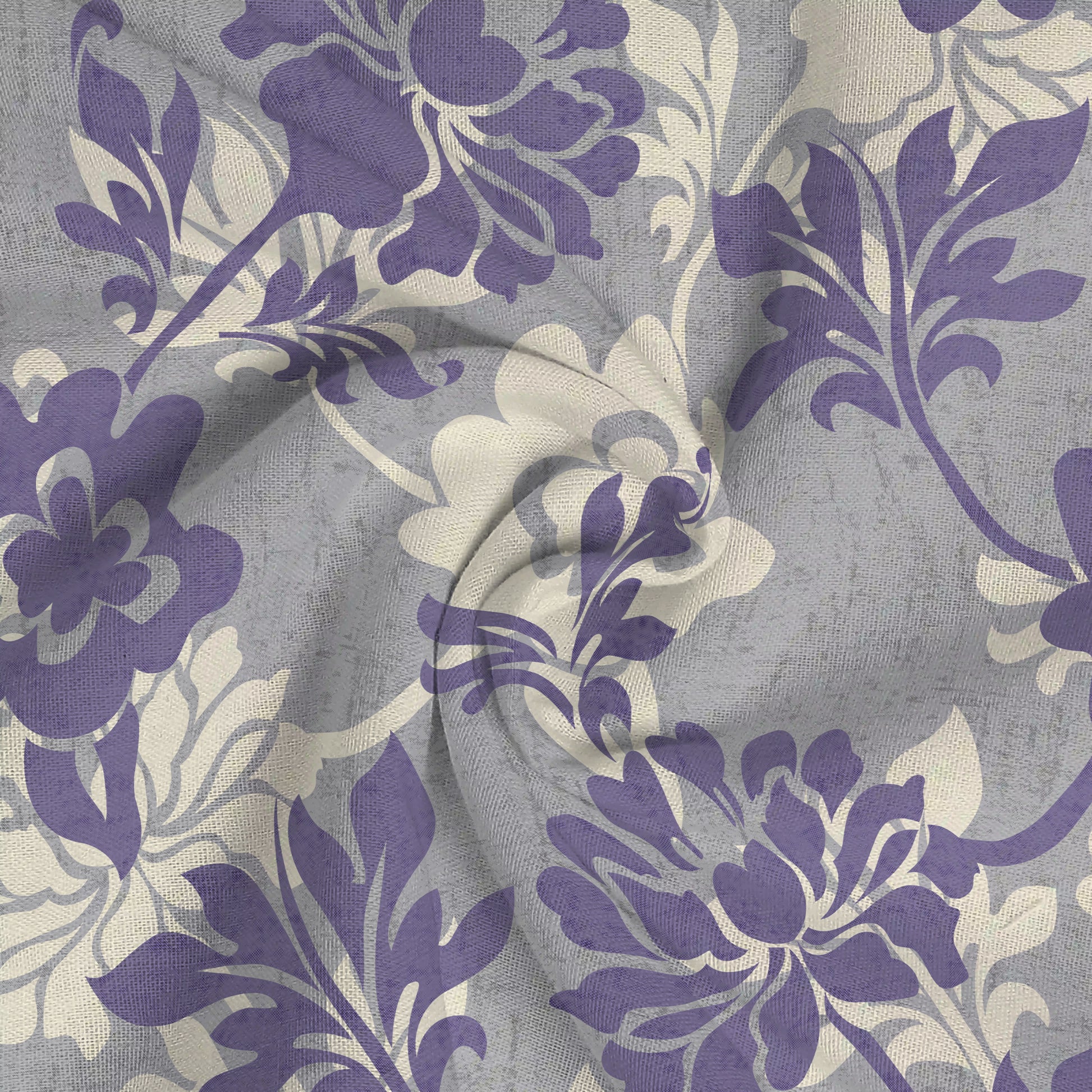 Serene Nest Printed Bedsheet Set Blue Red / King