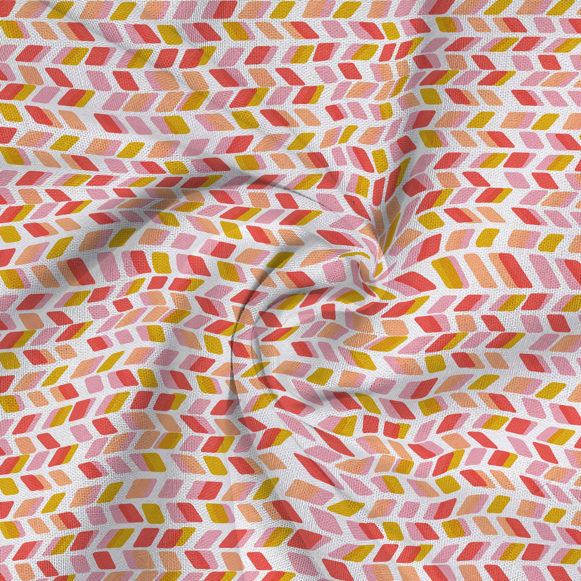 Pure Nest Printed Fitted Sheet Set Yellow Pink / King
