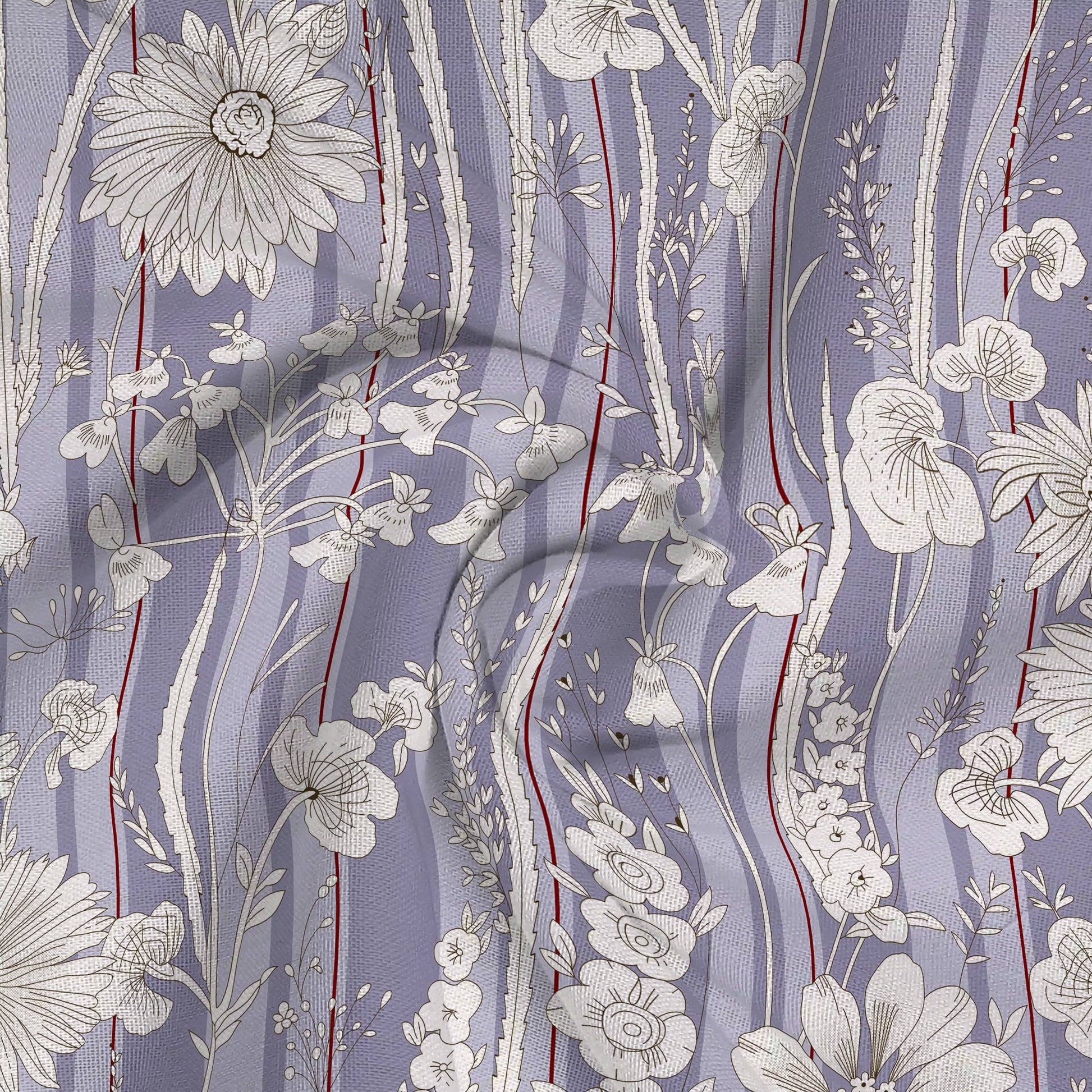 Serene Nest Printed Fitted Sheet Set Blue Grey / Queen