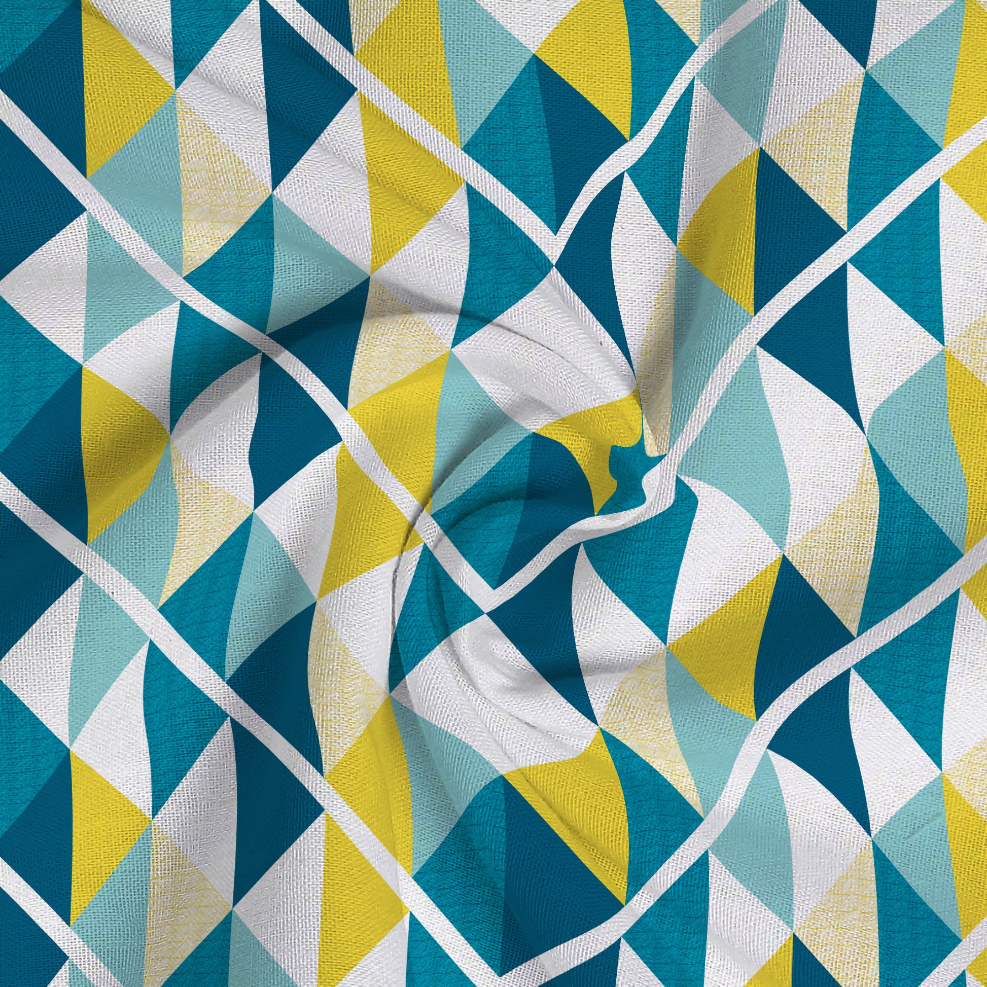Pure Nest Printed Fitted Sheet Set Tasello Teal / King