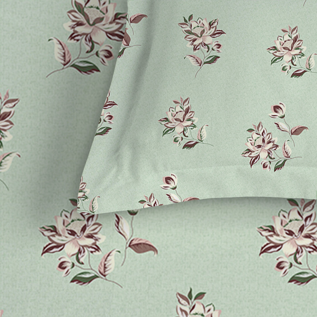 Serene Nest Printed Fitted Sheet Set Pistachio / Queen