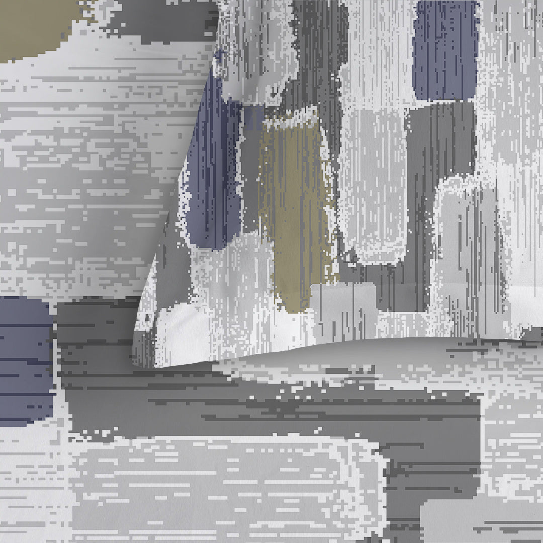 Serene Nest Printed Bedsheet Set Blue Olive / King