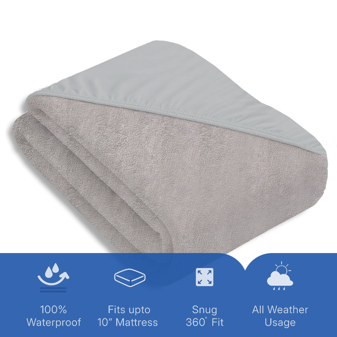 Pure Canopy Single Mattress Protector Grey / Single