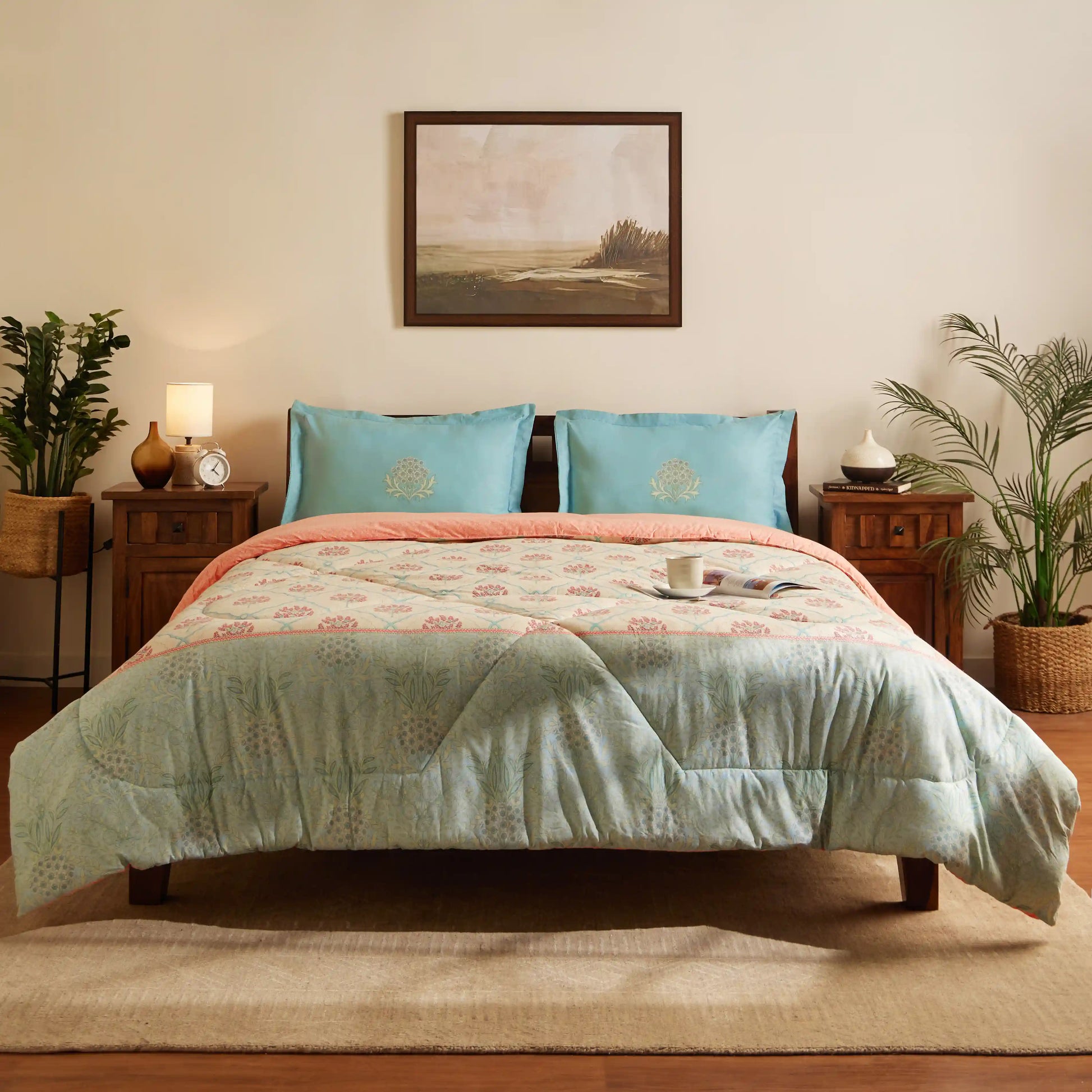 Chippa Lane 100% 240GSM Cotton Comforter Sage Bloom / Double