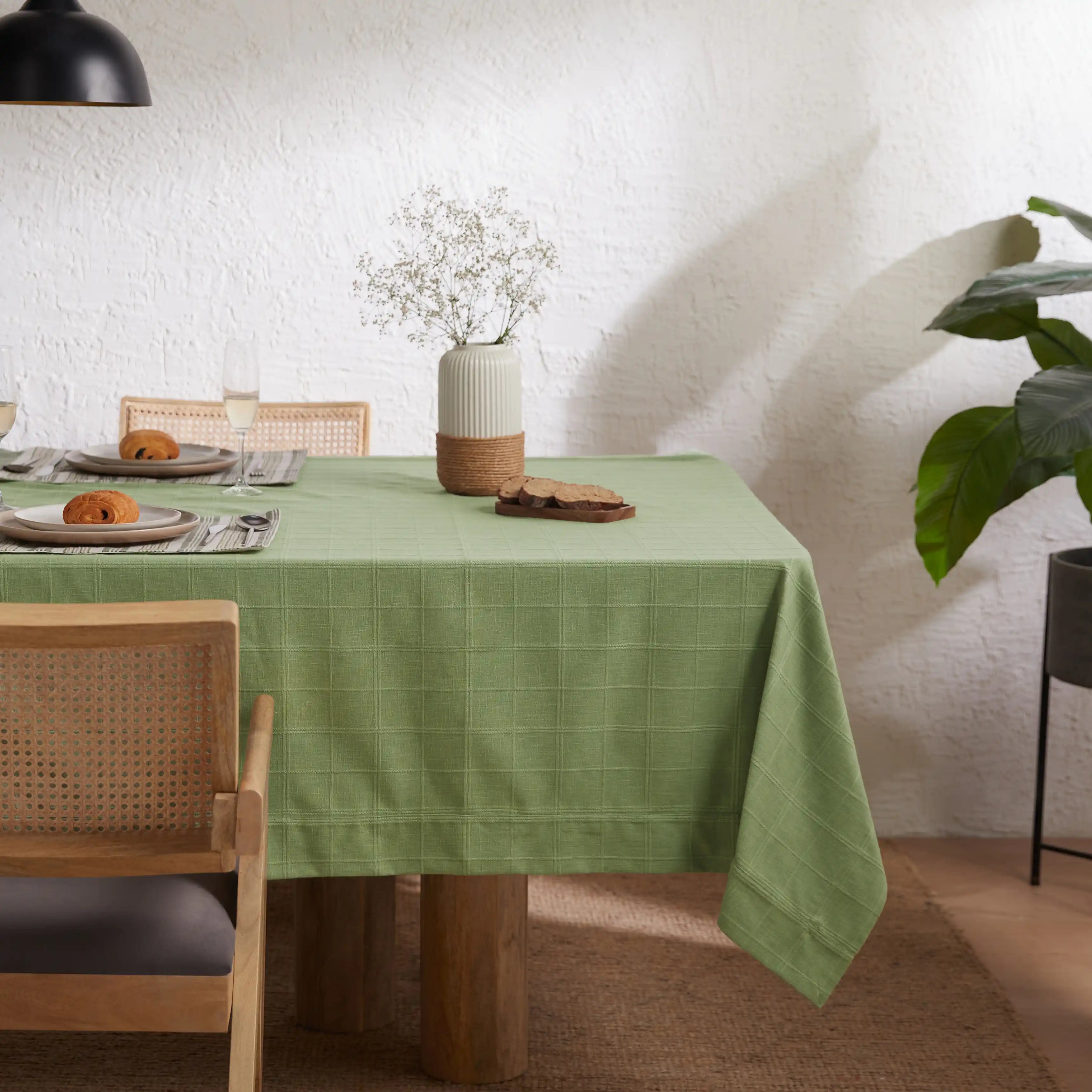 Kaleida Cotton-Polyester Blend Table Cloth Thyme Therapy-Solid Dyed / Table Cloth (150cm x 150cm)