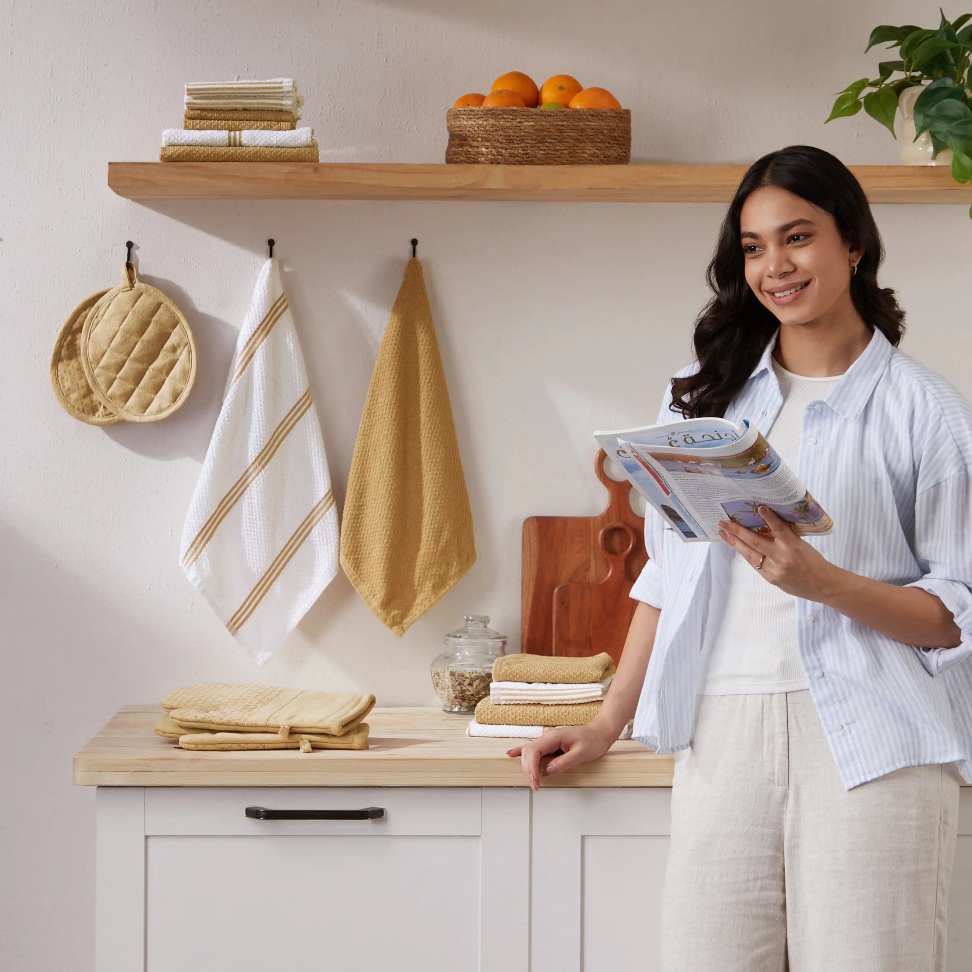 Kaleida 16-Piece Kitchen Linen Set Dalgona Diaries