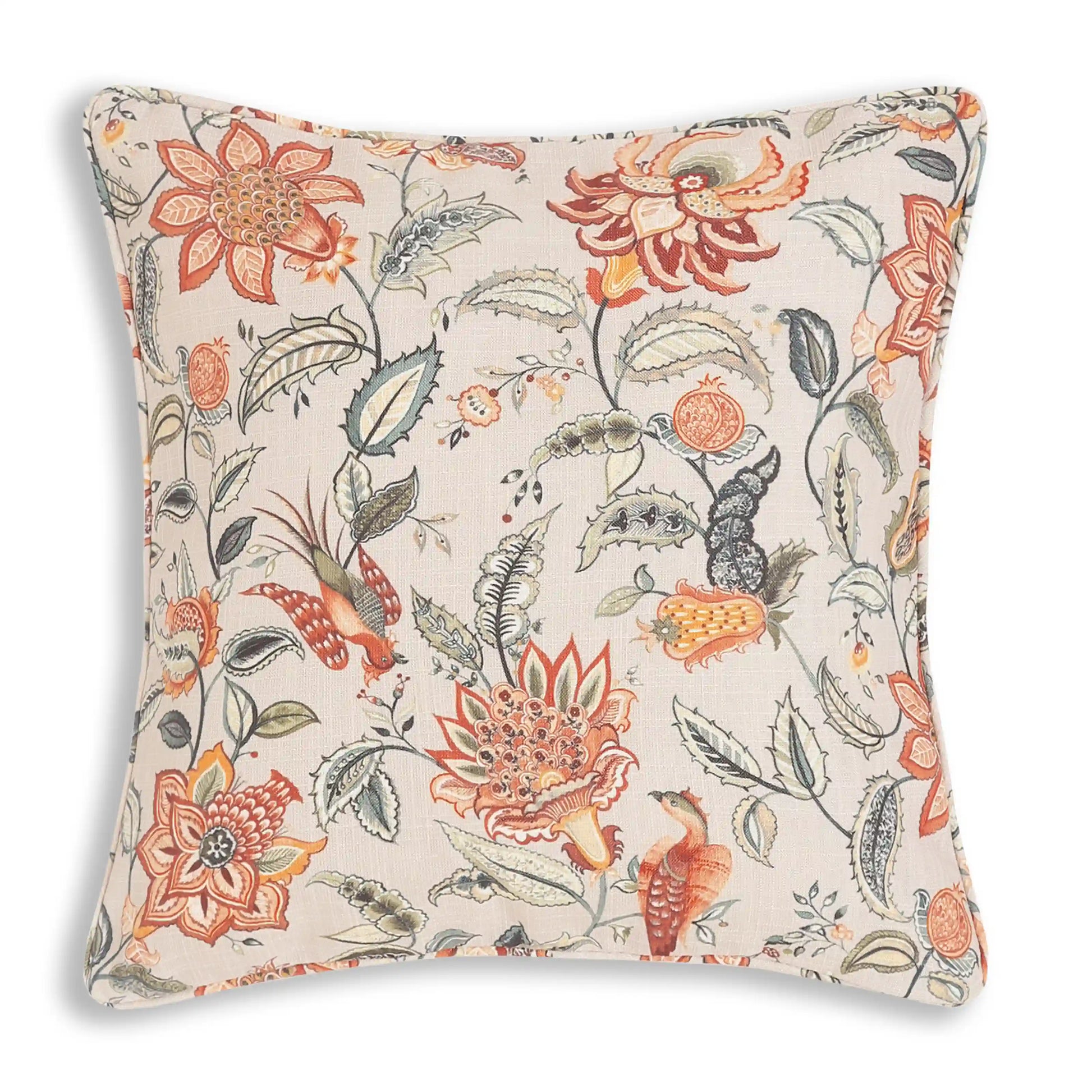 Espricia Printed Cushion Cover | Heritage Bloom Misty Meadow / Cushion Cover (41cm x 41cm)