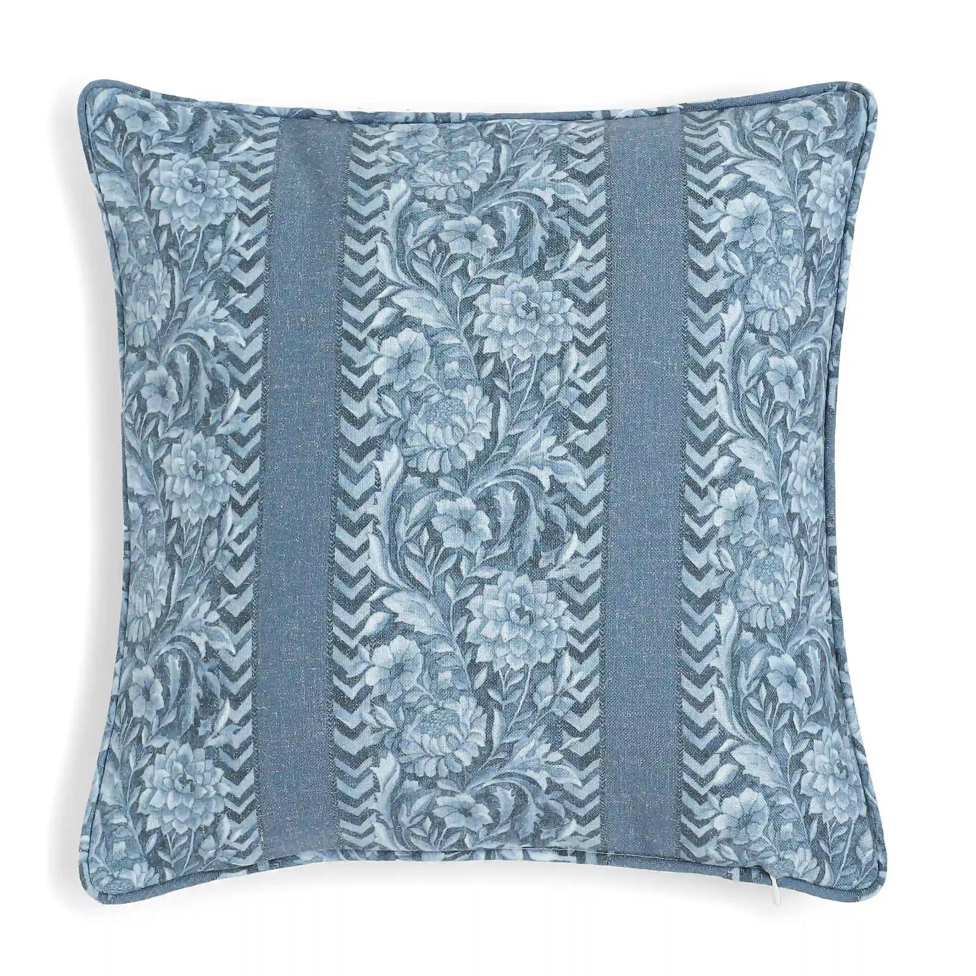 Espricia Printed Cushion Cover | Heritage Dusky Indigo / Cushion Cover (51cm x 51cm)