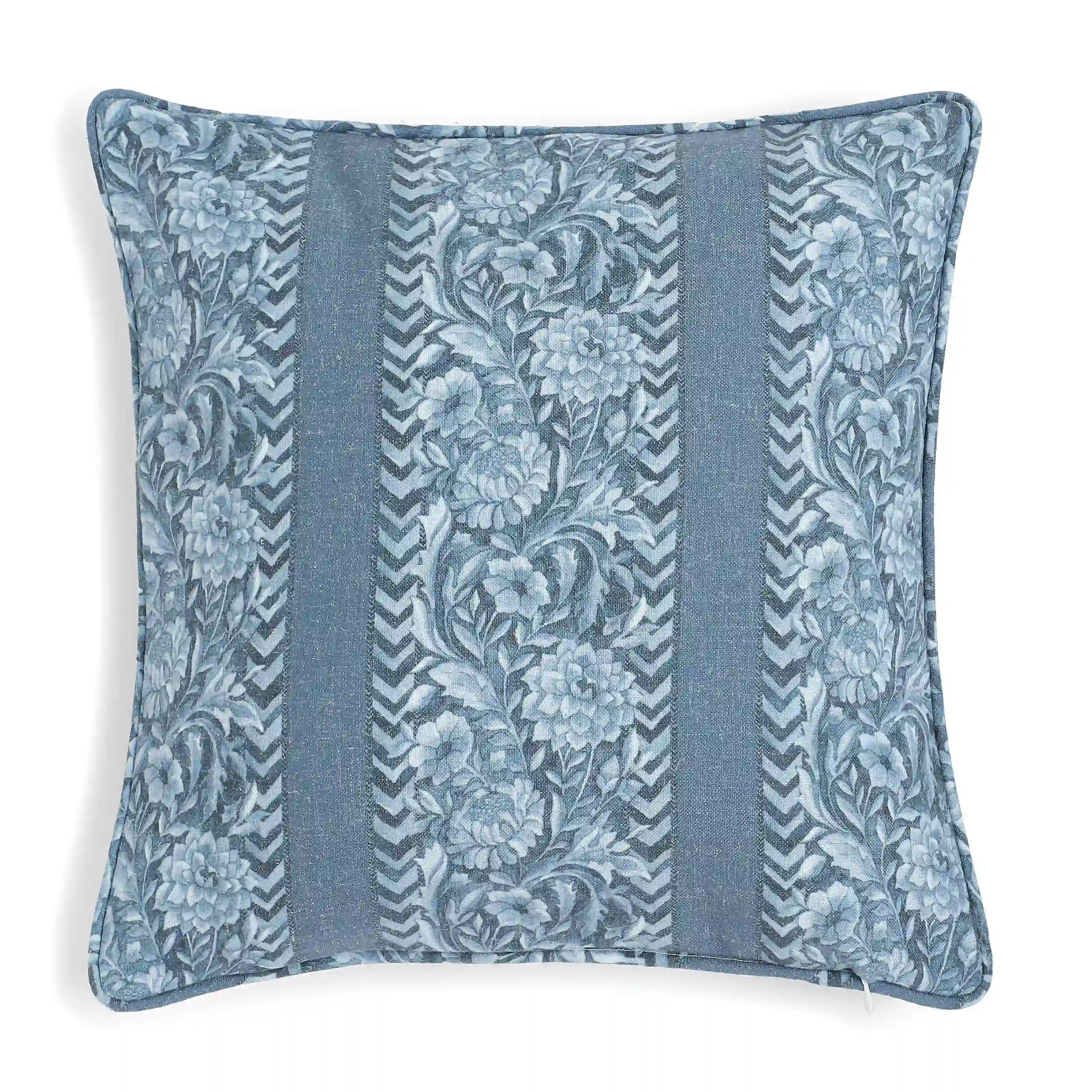 Espricia Printed Cushion Cover | Heritage Dusky Indigo / Cushion Cover (51cm x 51cm)