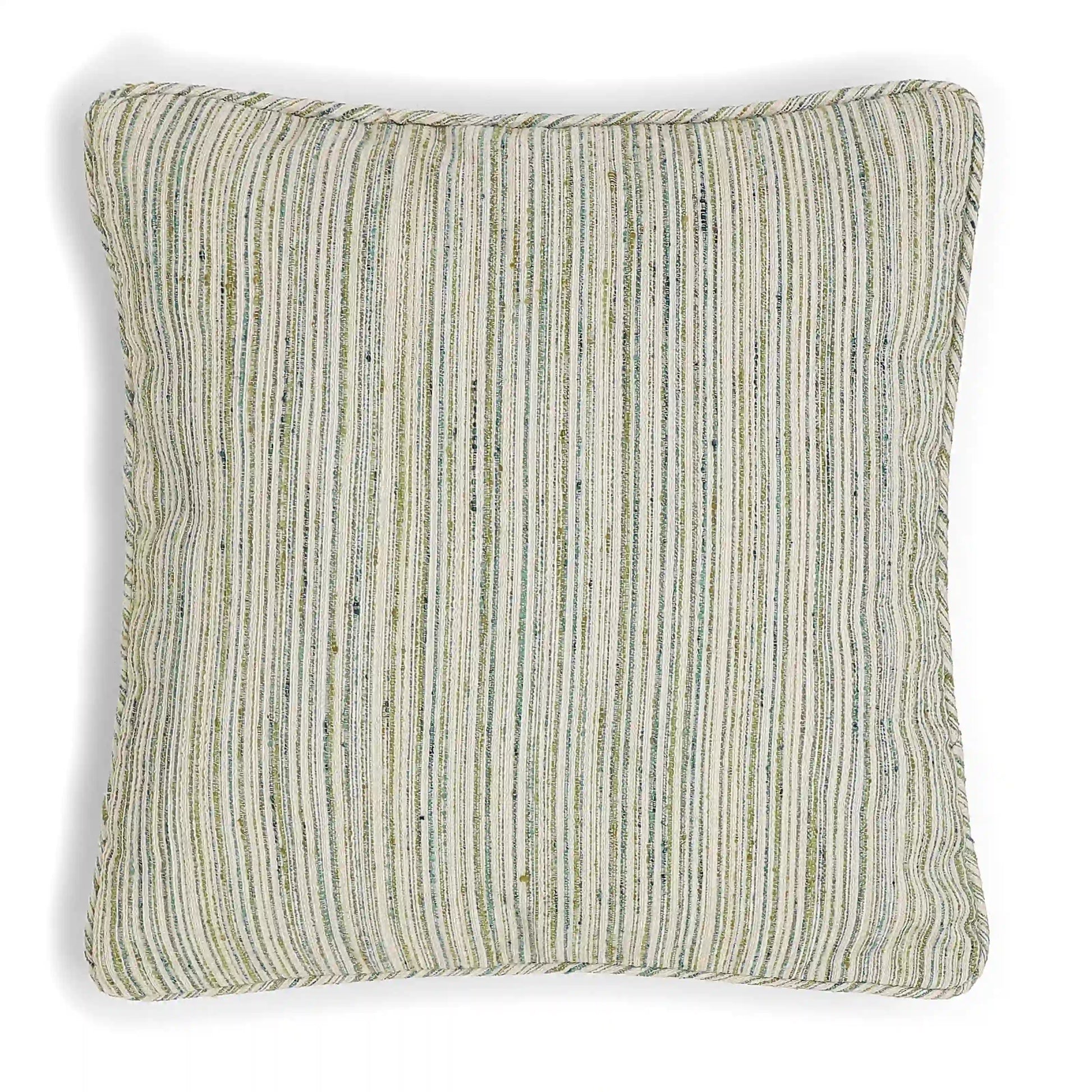 Vissencia Woven Cushion Cover | Textured Tales Jade / Cushion Cover (41cm x 41cm)