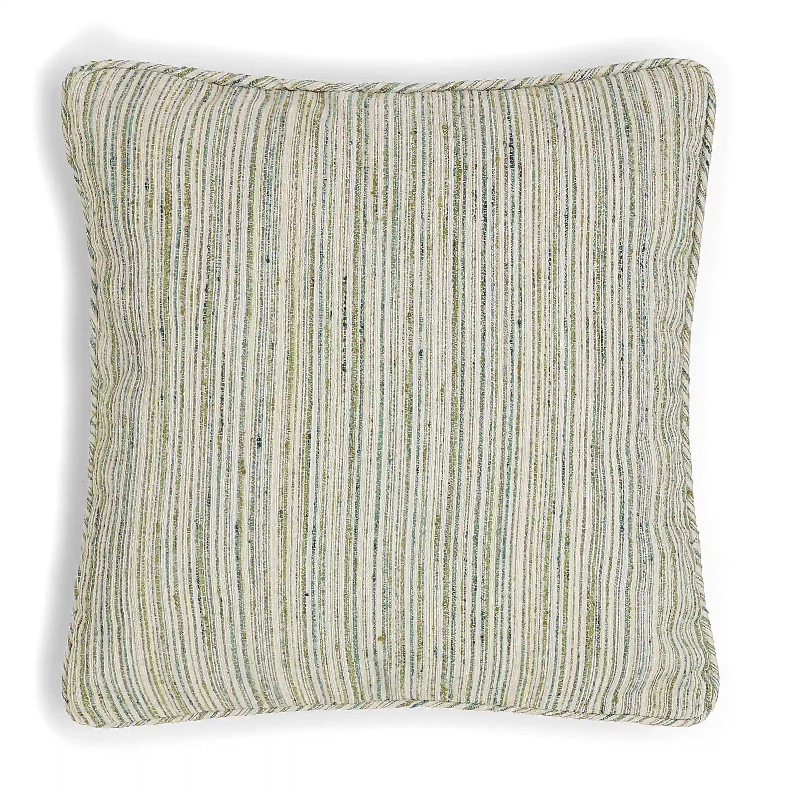 Vissencia Woven Cushion Cover | Textured Tales Jade / Cushion Cover (41cm x 41cm)
