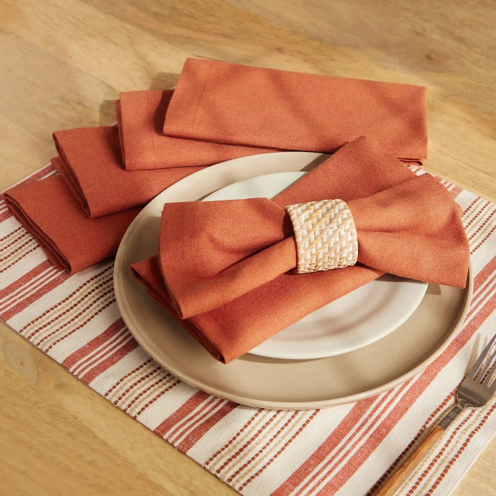 Kaleida 100% Cotton Table Napkin Red Reveries / Pack of 6