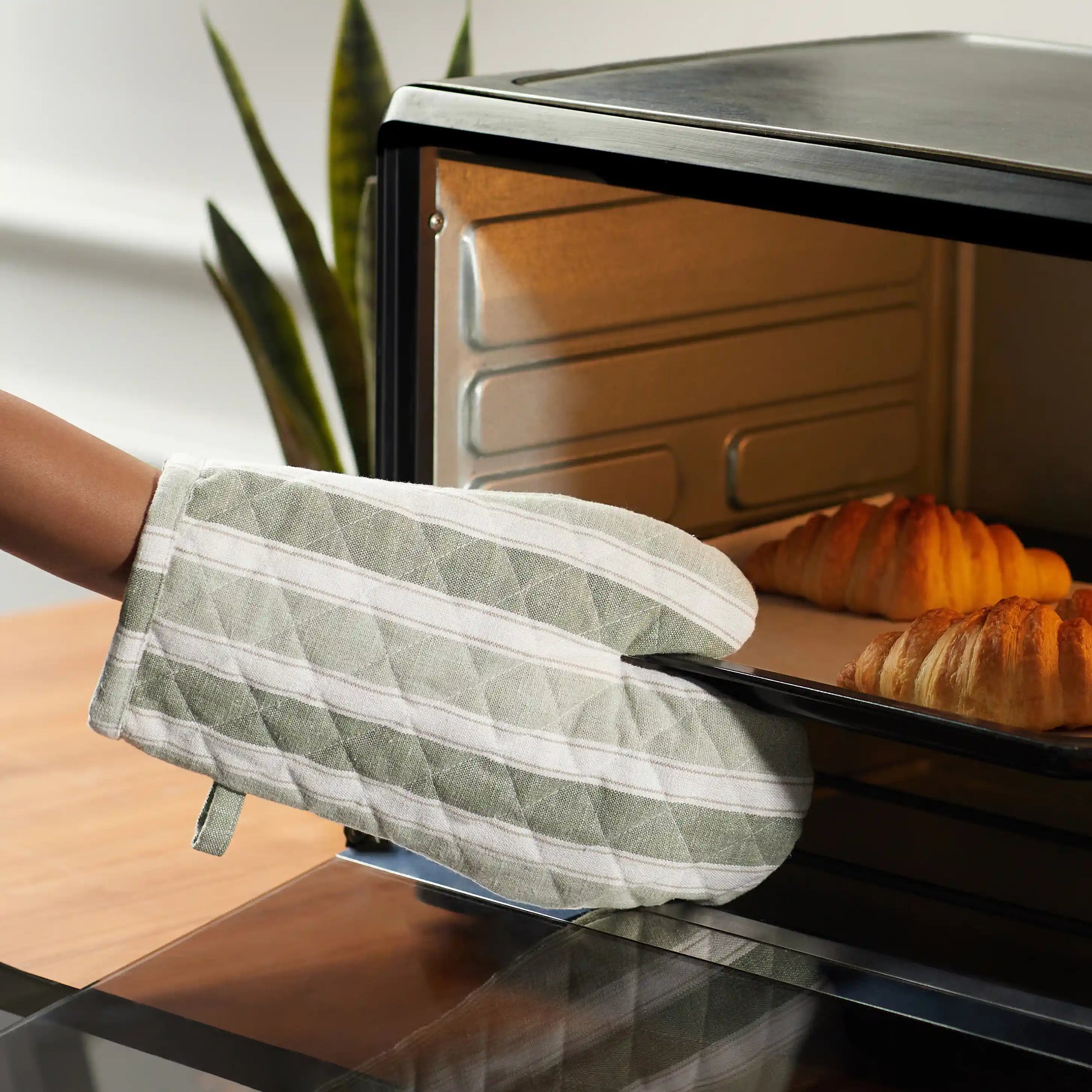Kaleida Cotton Polyester Oven Mitts Thyme Therapy / Oven Mitt (20cm x 20cm)