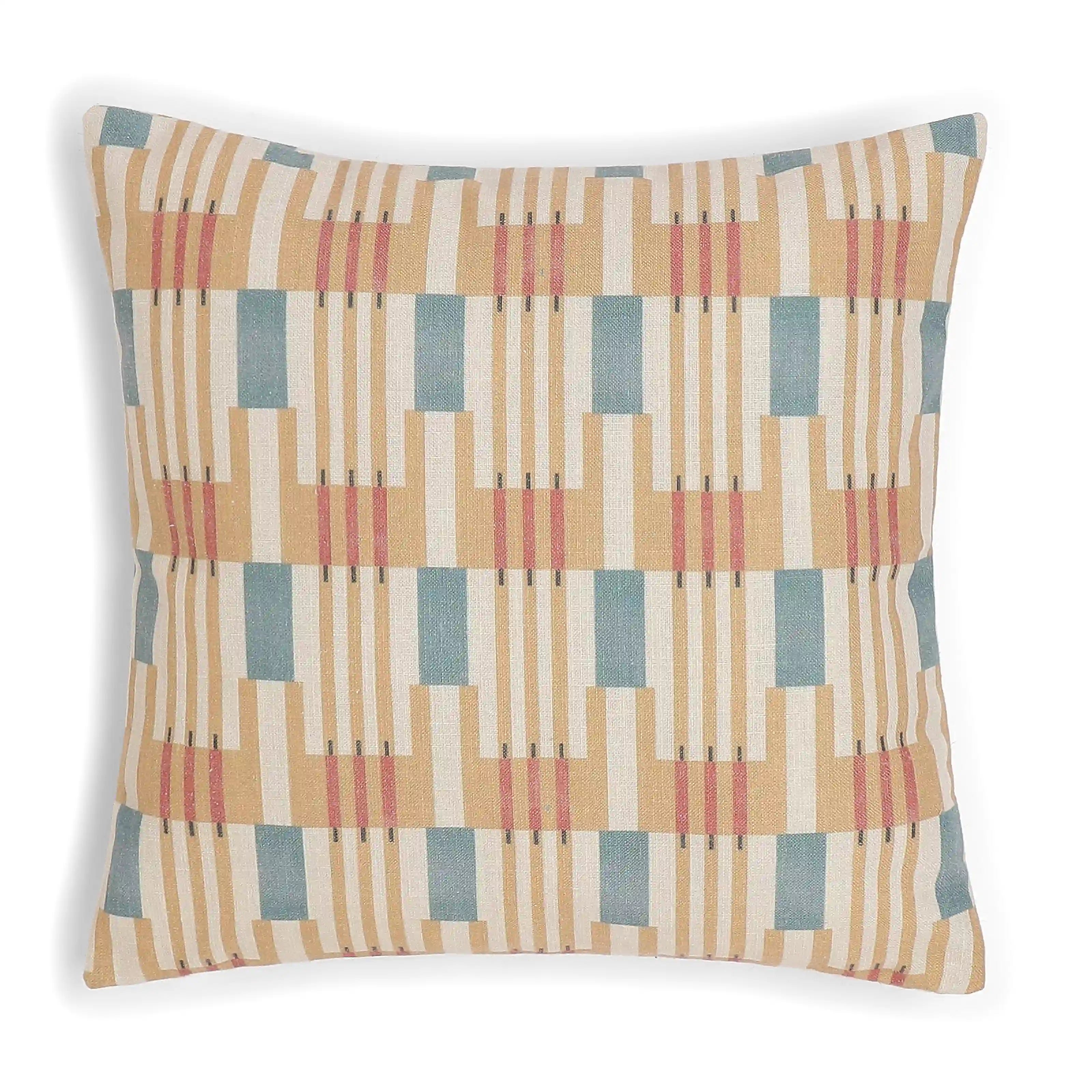 Vissencia Printed Cushion Cover | Crafted Patterns Honey Glaze / Cushion Cover (51cm x 51cm)