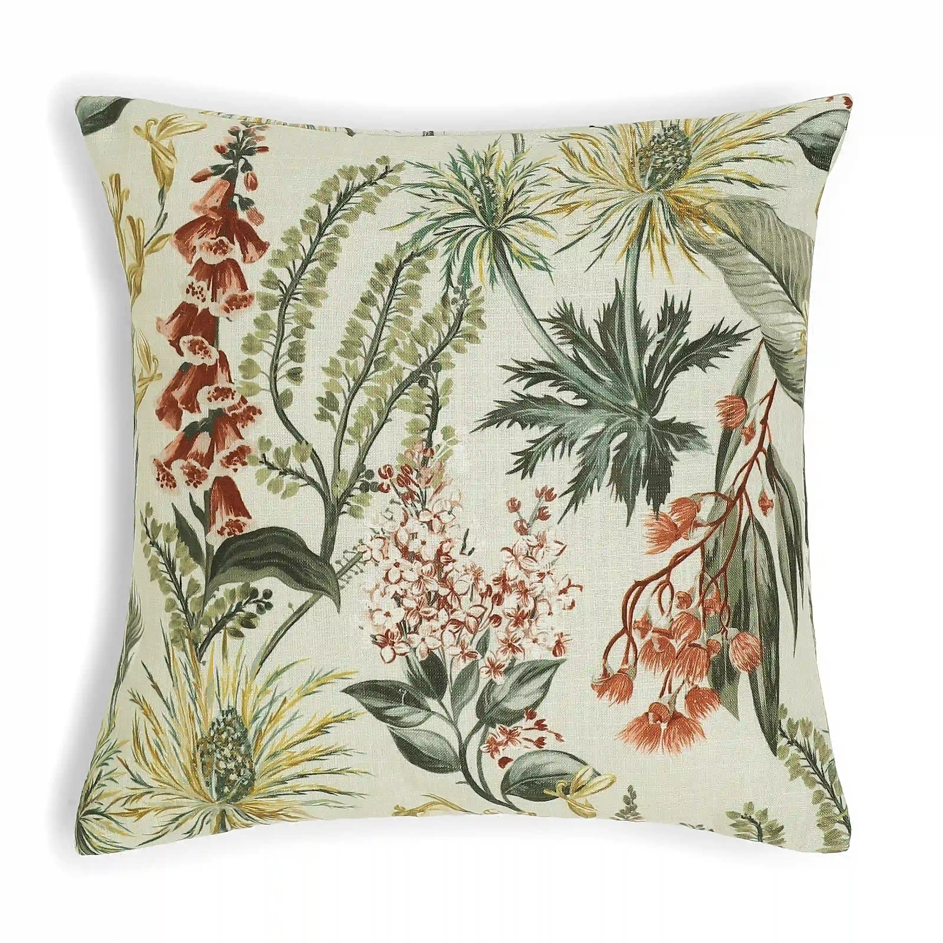 Vissencia Printed Cushion Cover | Meadow Rustic Timber / Cushion Cover (51cm x 51cm)