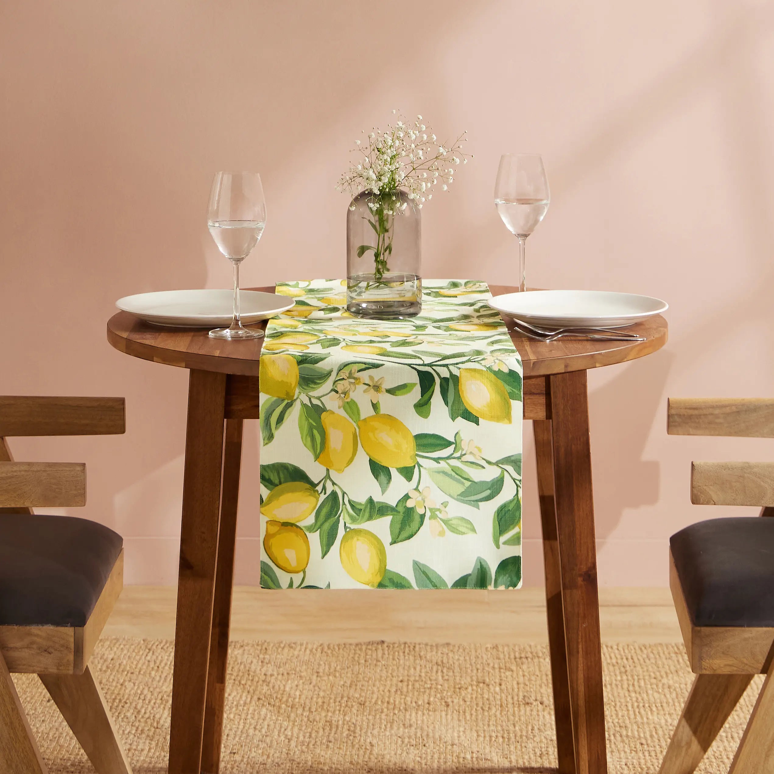 Nonna's Home 100% Polyester Table Runner Lemon Zest / Table Runner (34cm x 120cm)