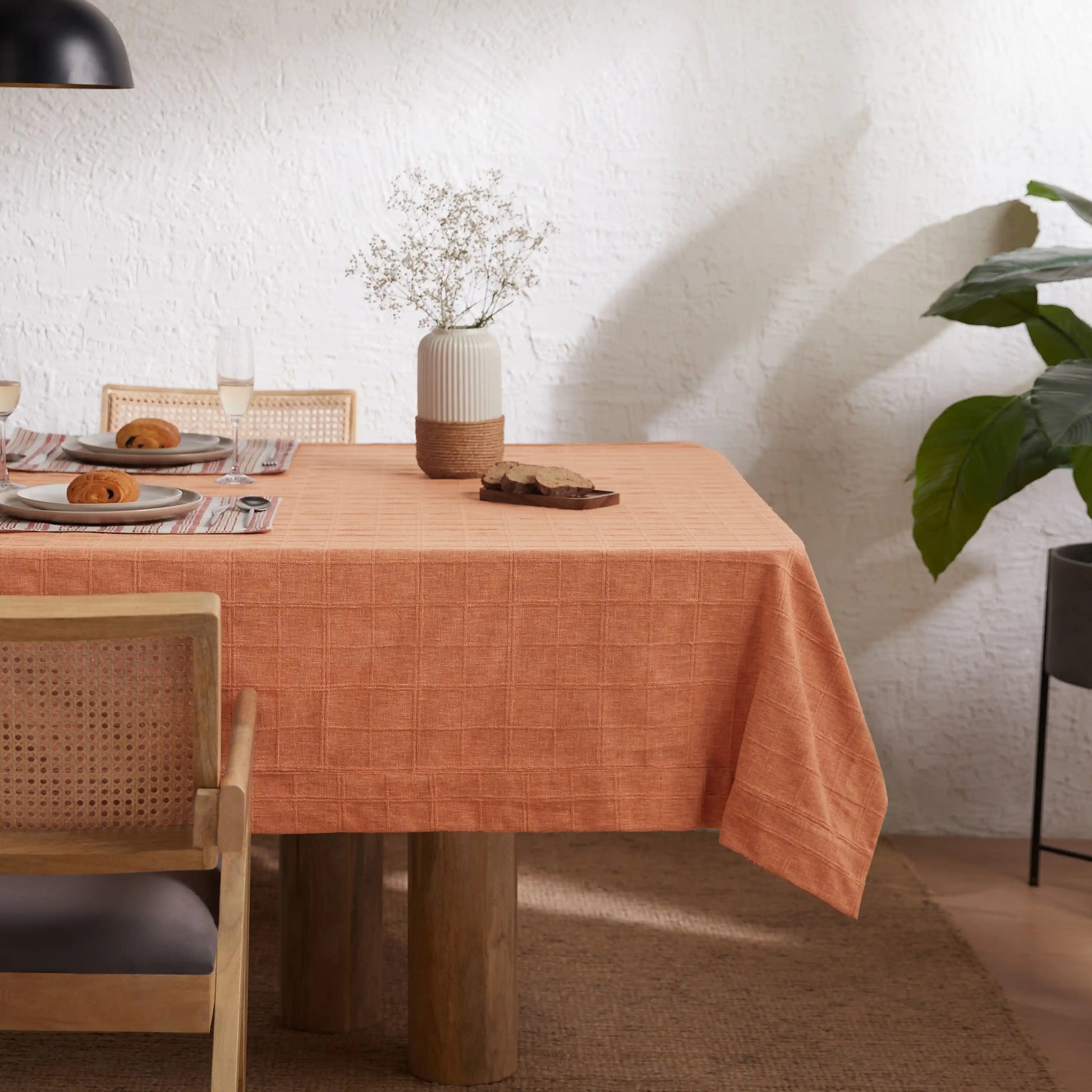 Kaleida Cotton-Polyester Blend Table Cloth Red Reveries-Solid Dyed / Table Cloth (150cm x 200cm)
