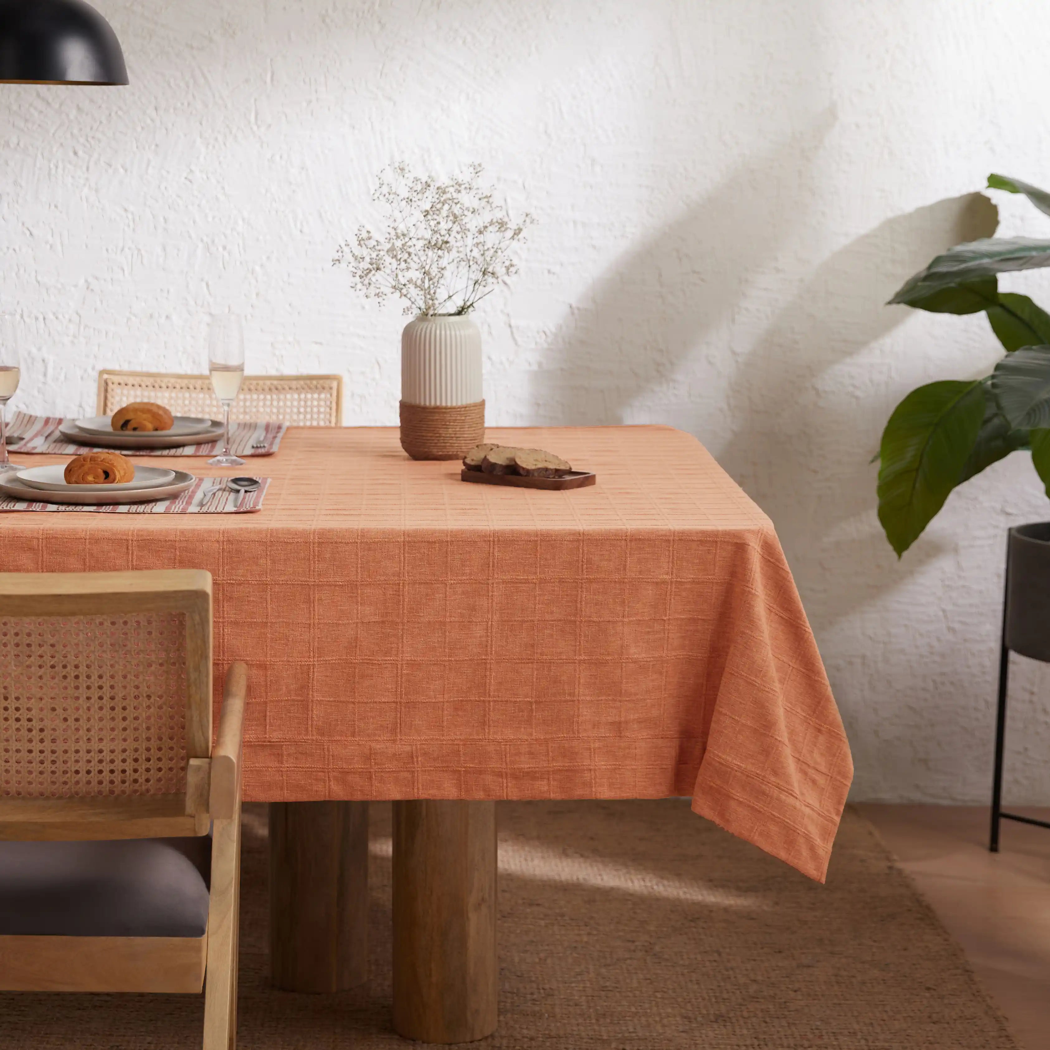 Kaleida Cotton-Polyester Blend Table Cloth Red Reveries-Solid Dyed / Table Cloth (150cm x 200cm)