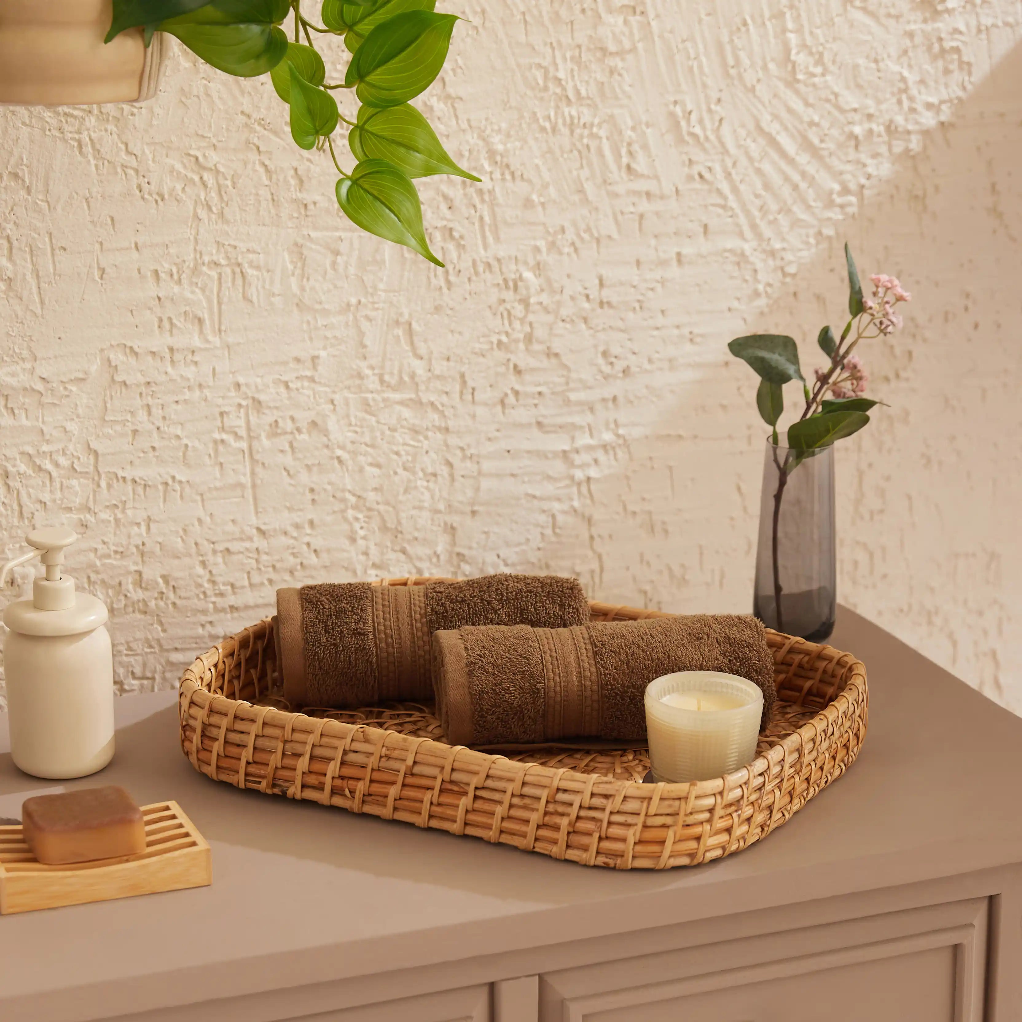 Paleto 100% Cotton Hand Towel Chocolate / Hand Towel (40cm x 60cm)
